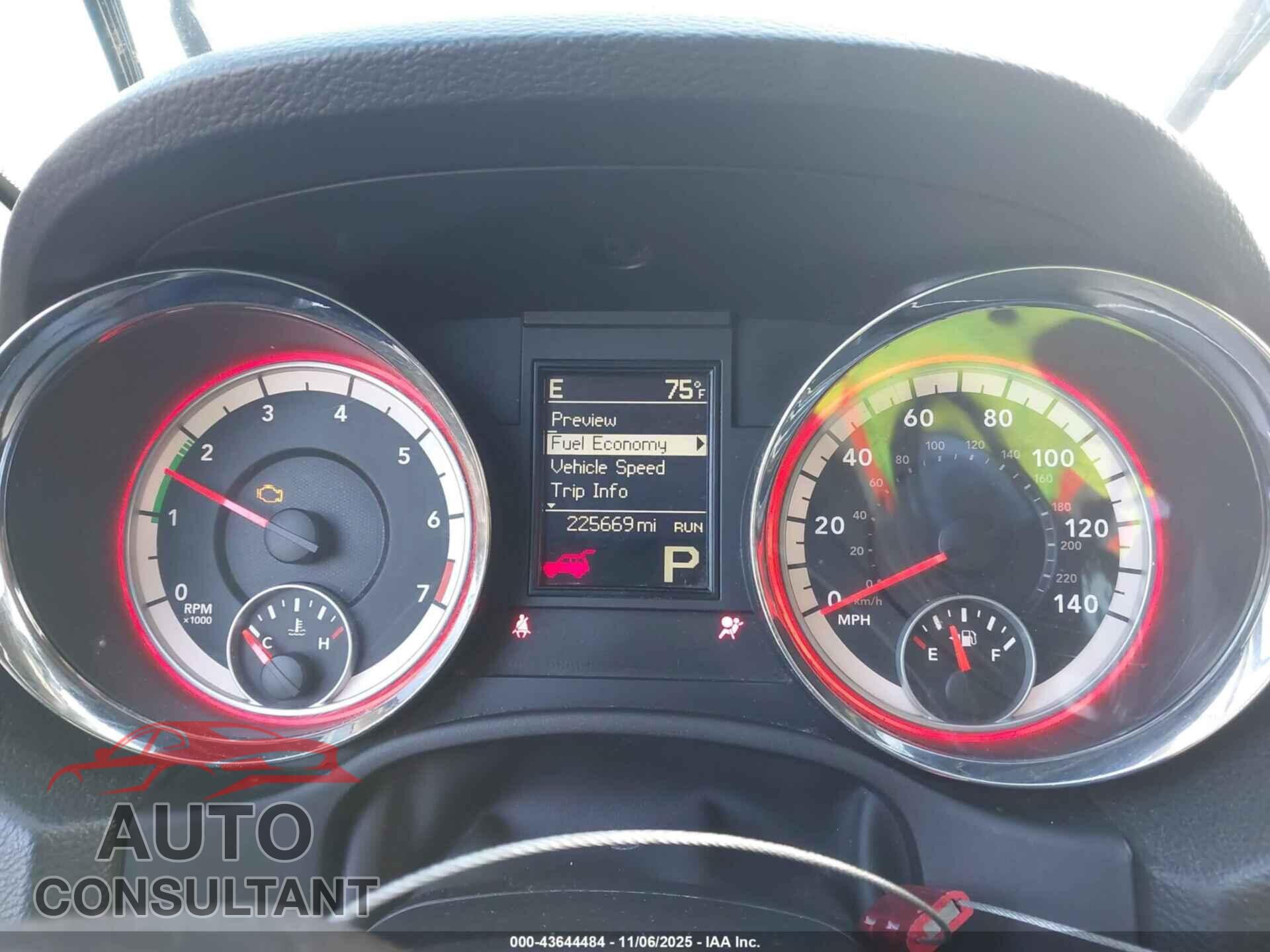 DODGE DURANGO 2012 - 1C4RDJAG3CC301605
