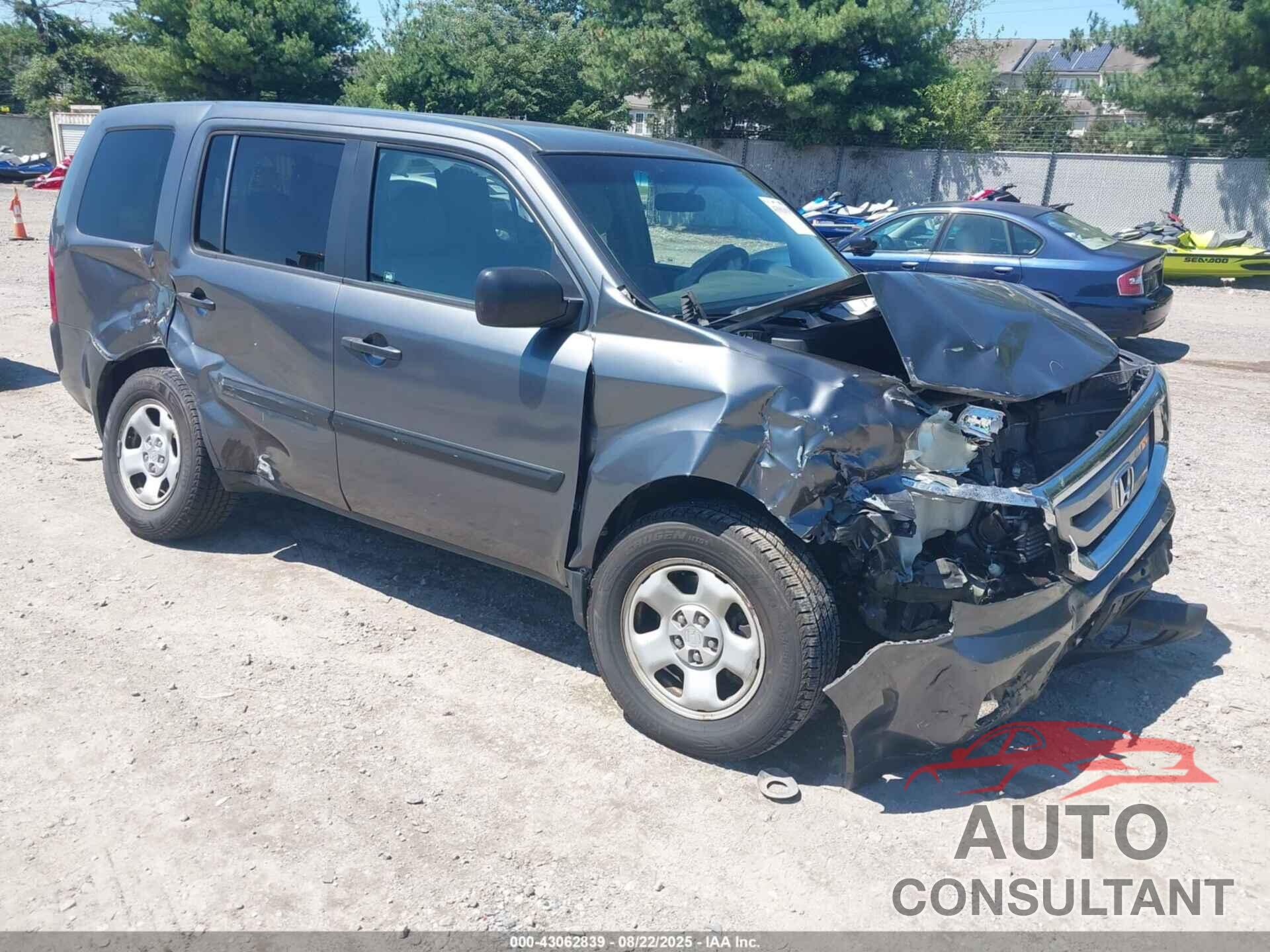 HONDA PILOT 2011 - 5FNYF4H20BB039139