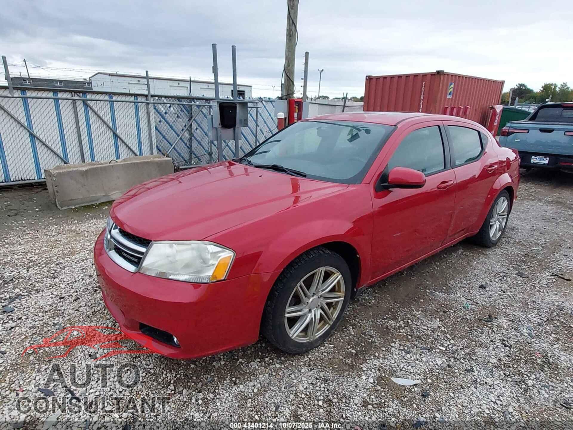 DODGE AVENGER 2011 - 1B3BD2FB2BN534416