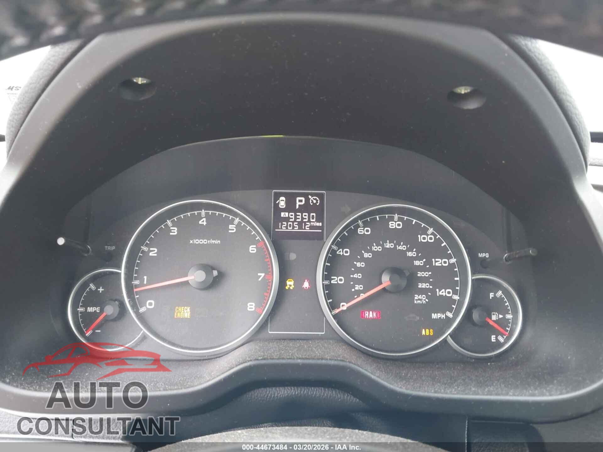 SUBARU LEGACY 2013 - 4S3BMBC68D3038864