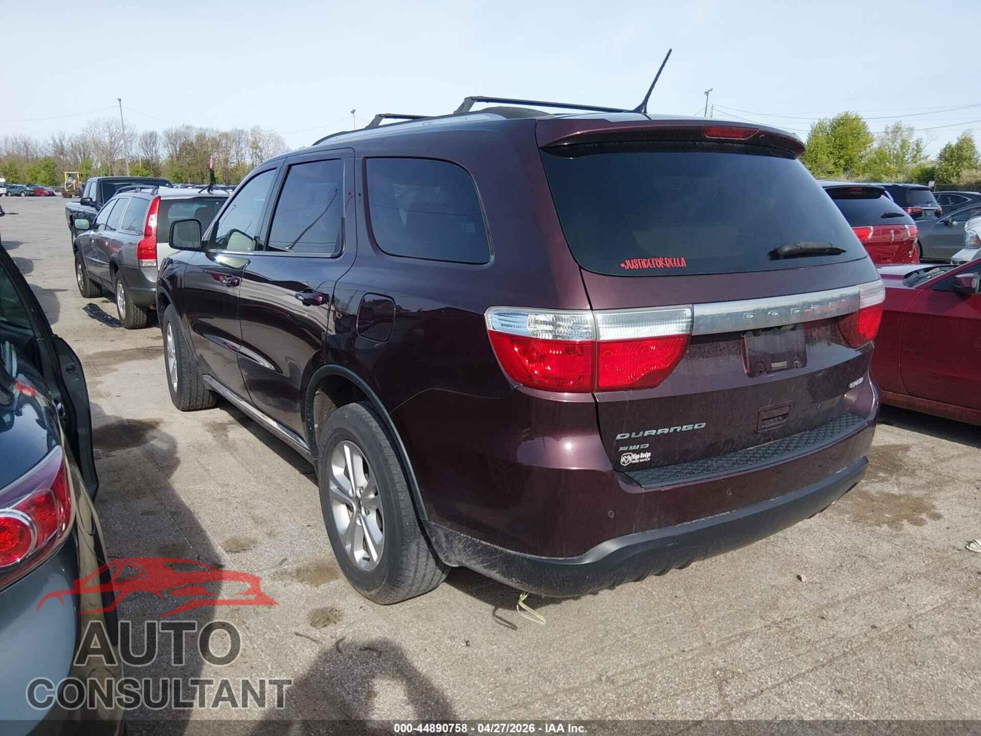 DODGE DURANGO 2012 - 1C4RDJDG3CC306296