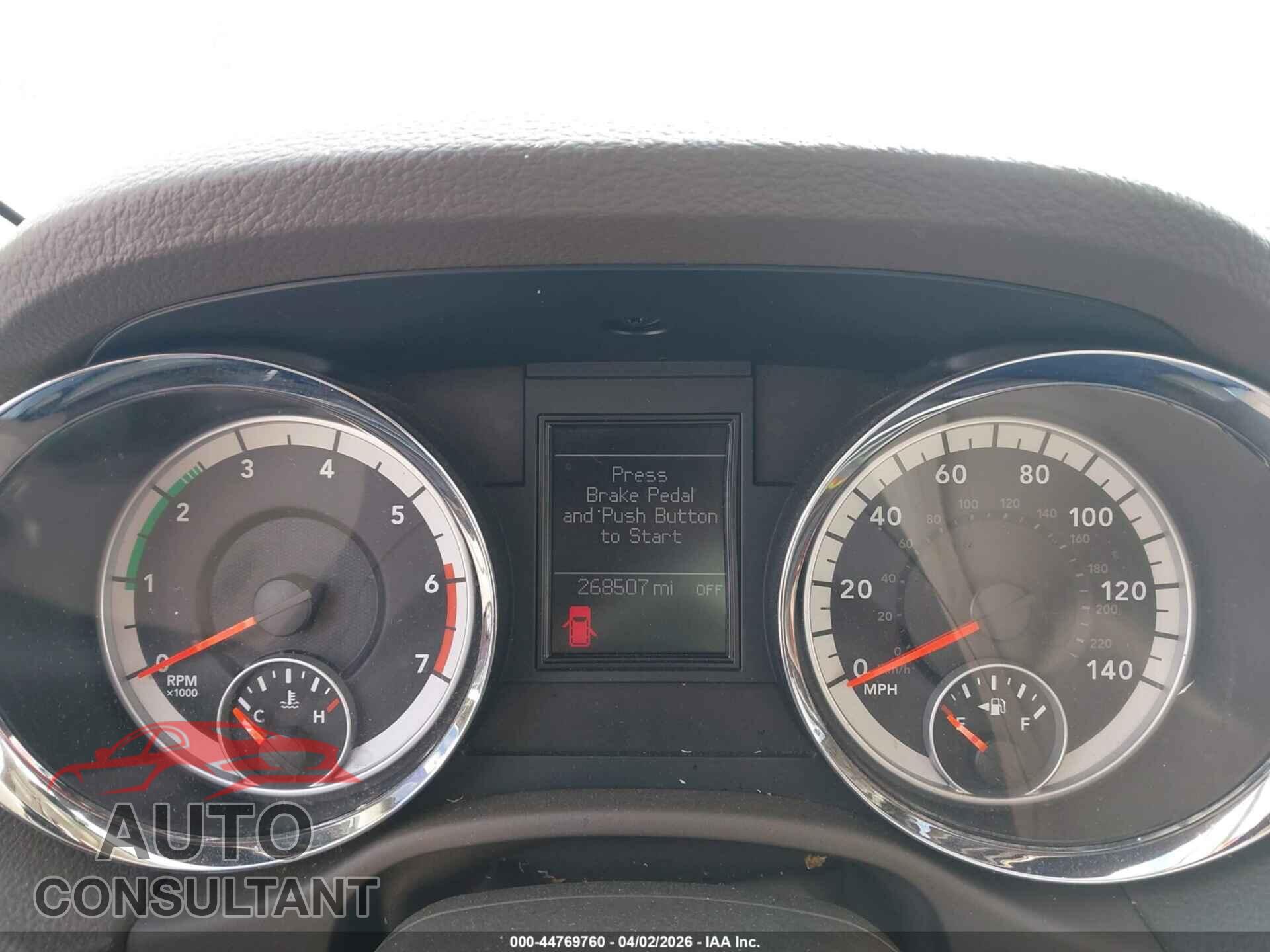 DODGE DURANGO 2011 - 1D4SD4GT2BC593174
