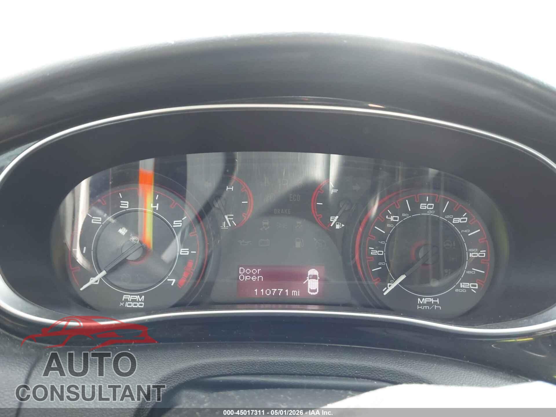 DODGE DART 2013 - 1C3CDFBA6DD345434