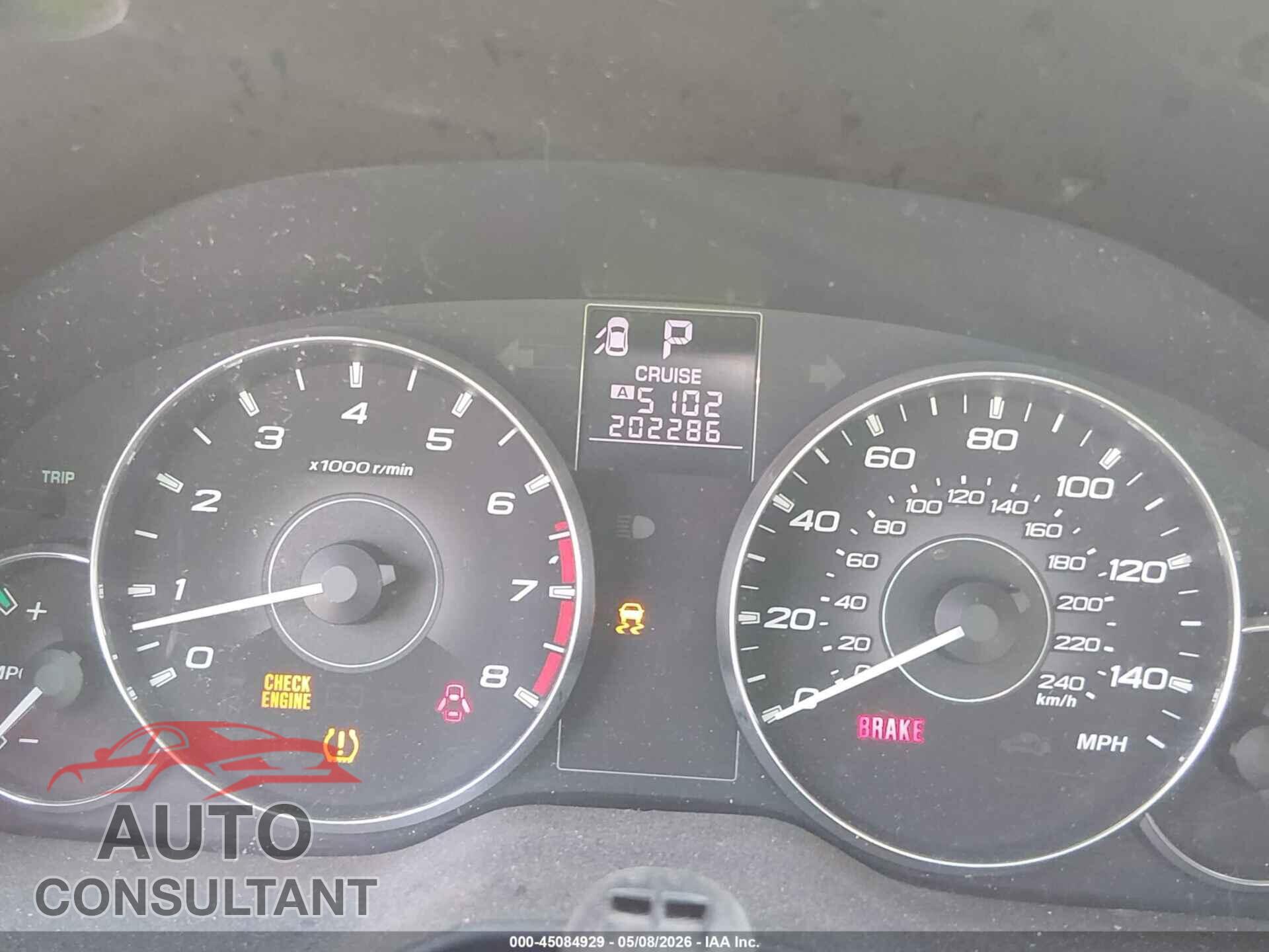 SUBARU OUTBACK 2011 - 4S4BRBGC3B3329508