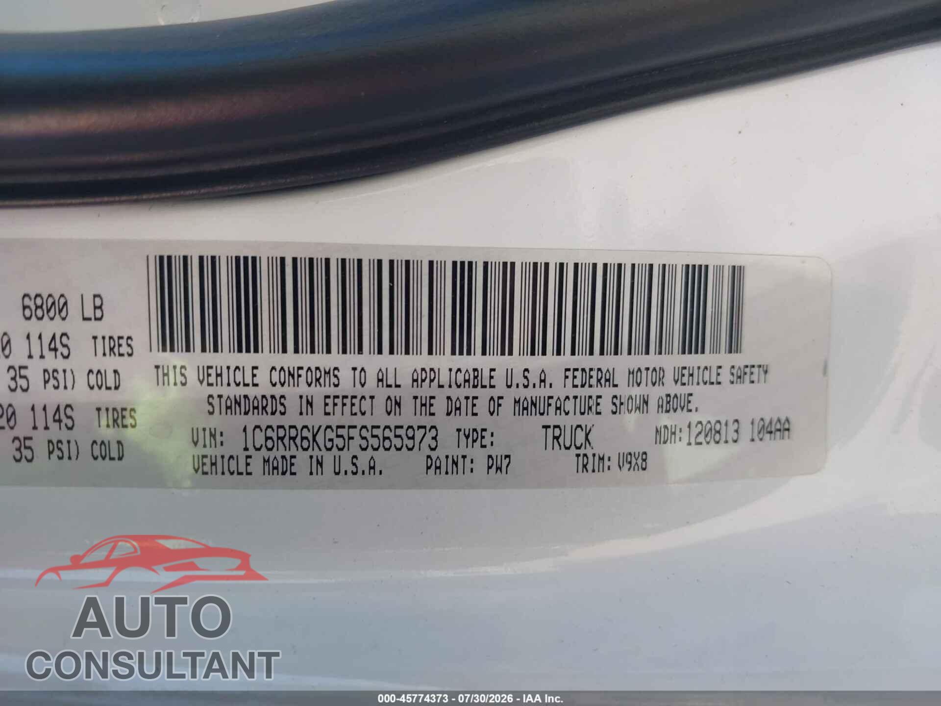 DODGE RAM 1500 2010 - 1D7RV1CT2AS259668