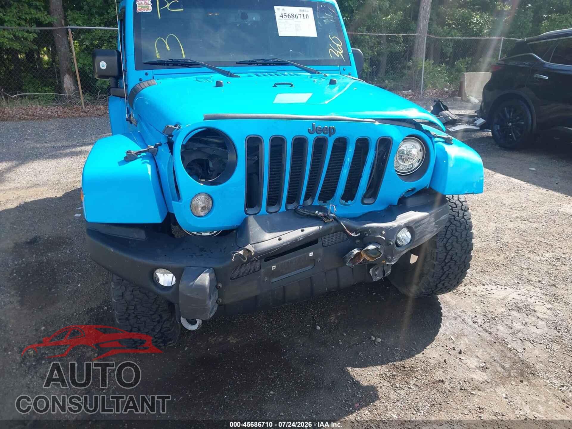JEEP WRANGLER 2017 - 1C4AJWBG3HL565917