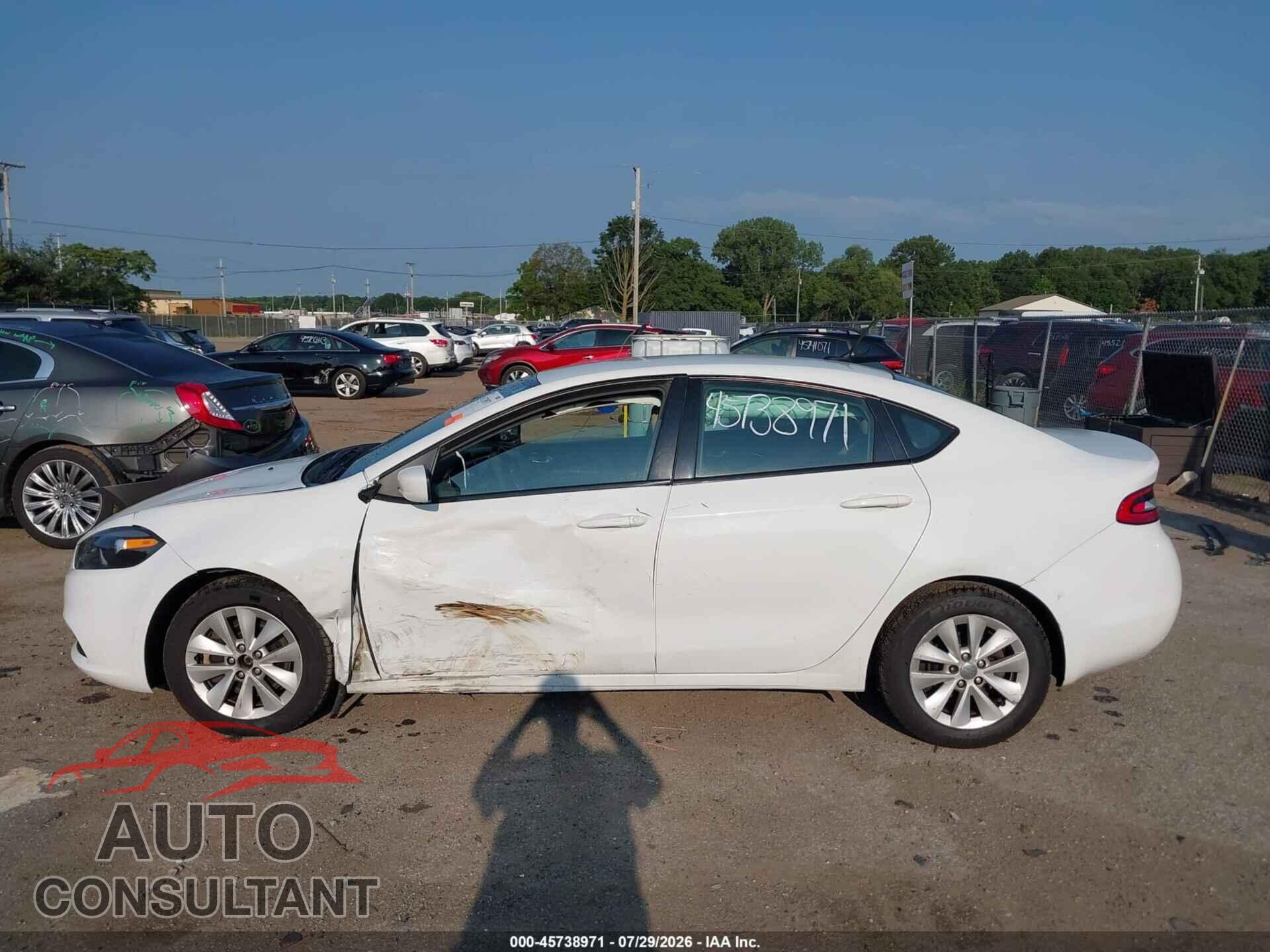 DODGE DART 2014 - 1C3CDFBB1ED867348