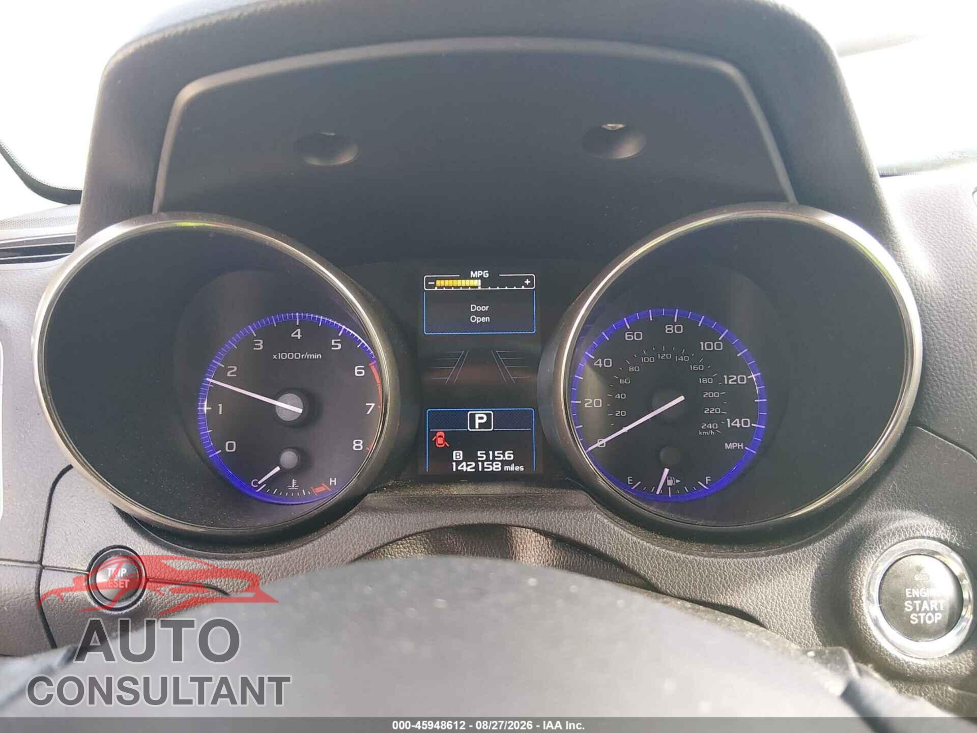 SUBARU OUTBACK 2017 - 4S4BSANC5H3304412
