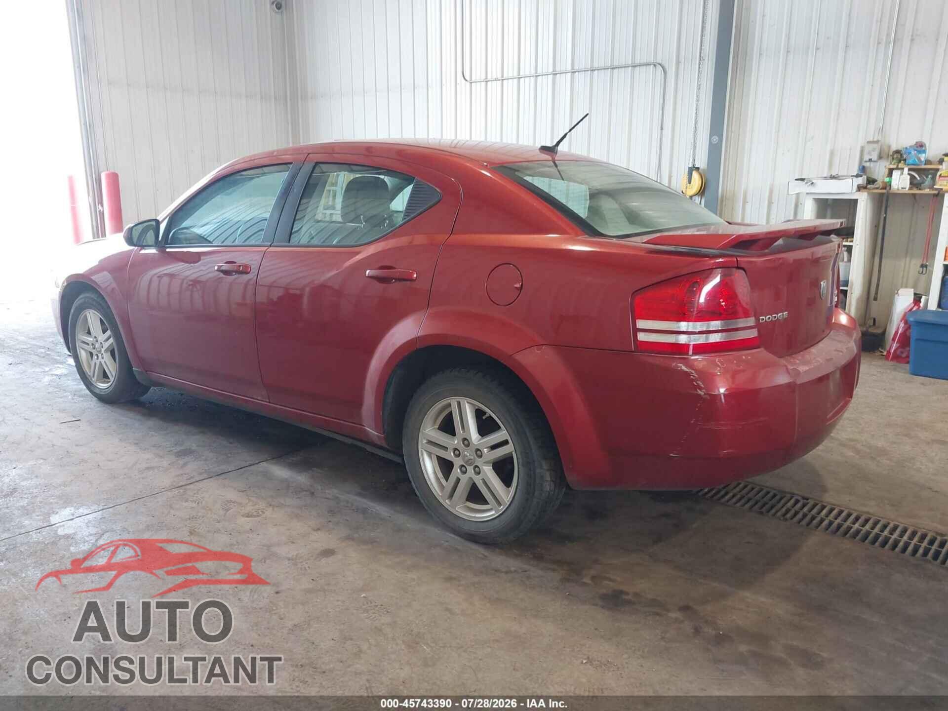 DODGE AVENGER 2010 - 1B3CC5FB4AN221505