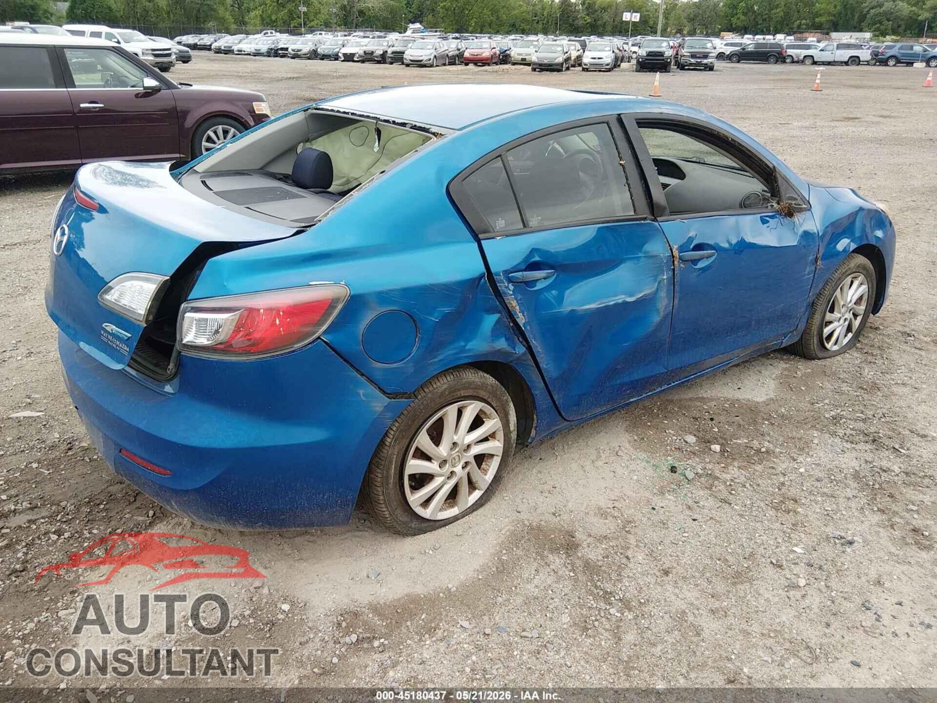 MAZDA MAZDA3 2012 - JM1BL1V83C1654588