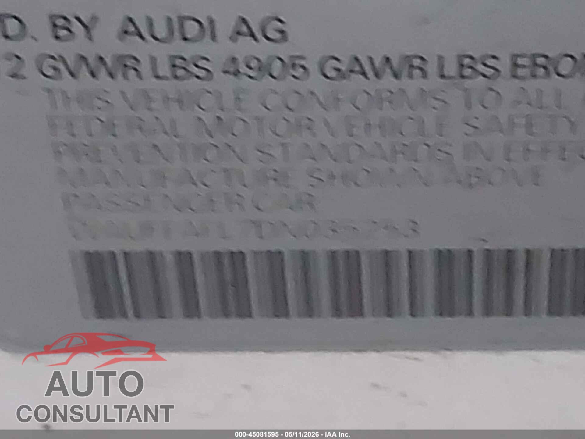 AUDI A4 2013 - WAUFFAFL7DN035253