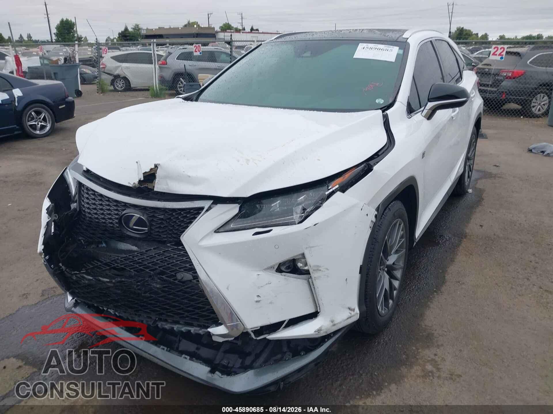 LEXUS RX 450H 2019 - 2T2BGMCA3KC030906