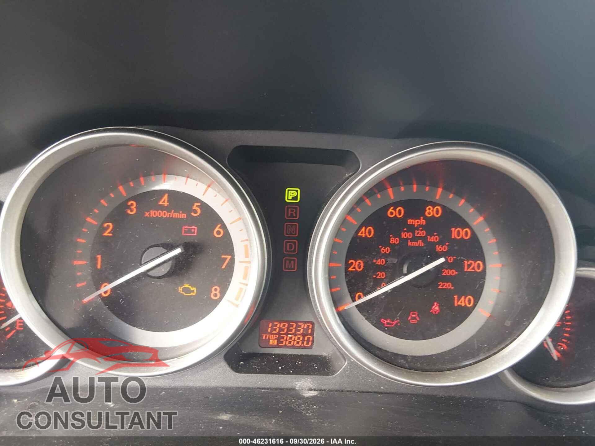 MAZDA CX-9 2012 - JM3TB2CA2C0343640