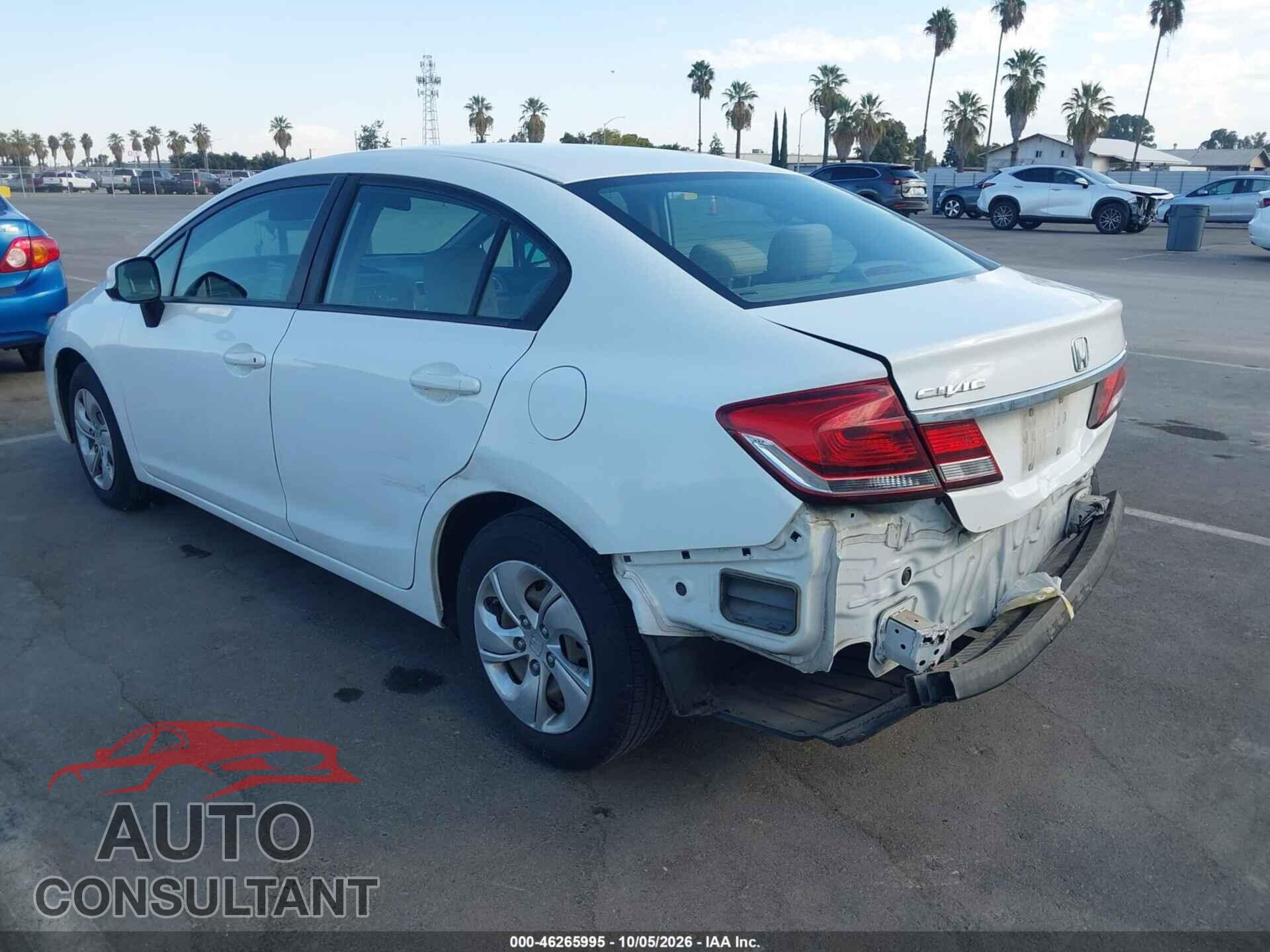 HONDA CIVIC 2013 - 19XFB2F51DE281502
