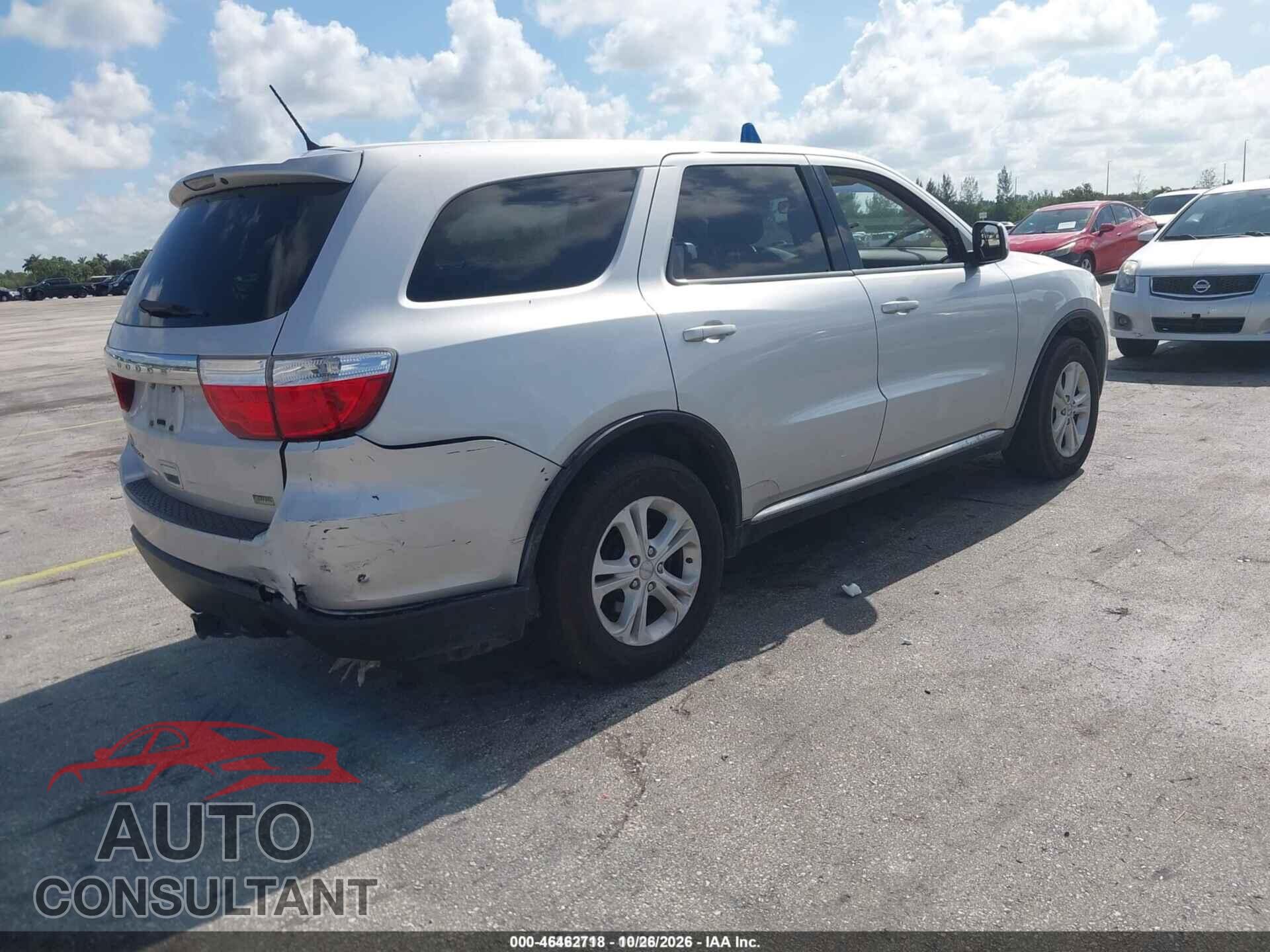 DODGE DURANGO 2011 - 1D4RD2GG9BC741827