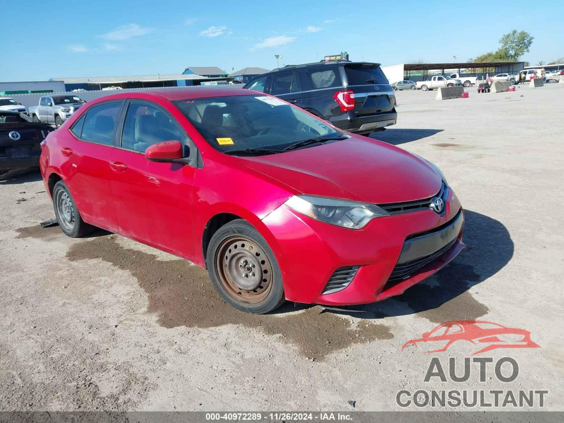 TOYOTA COROLLA 2015 - 2T1BURHE4FC266489