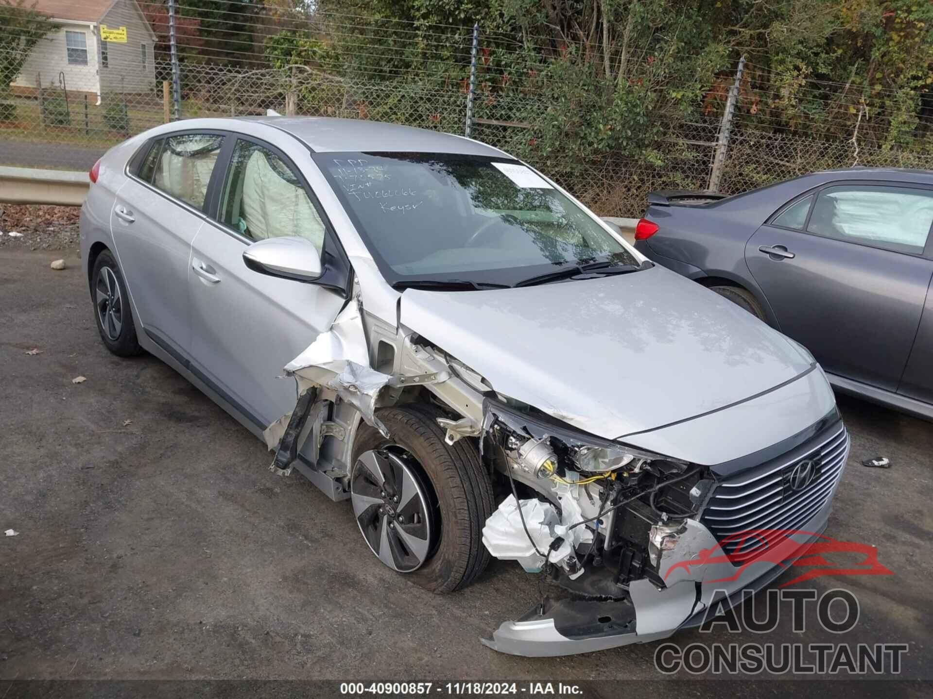 HYUNDAI IONIQ HYBRID 2018 - KMHC75LC7JU060066