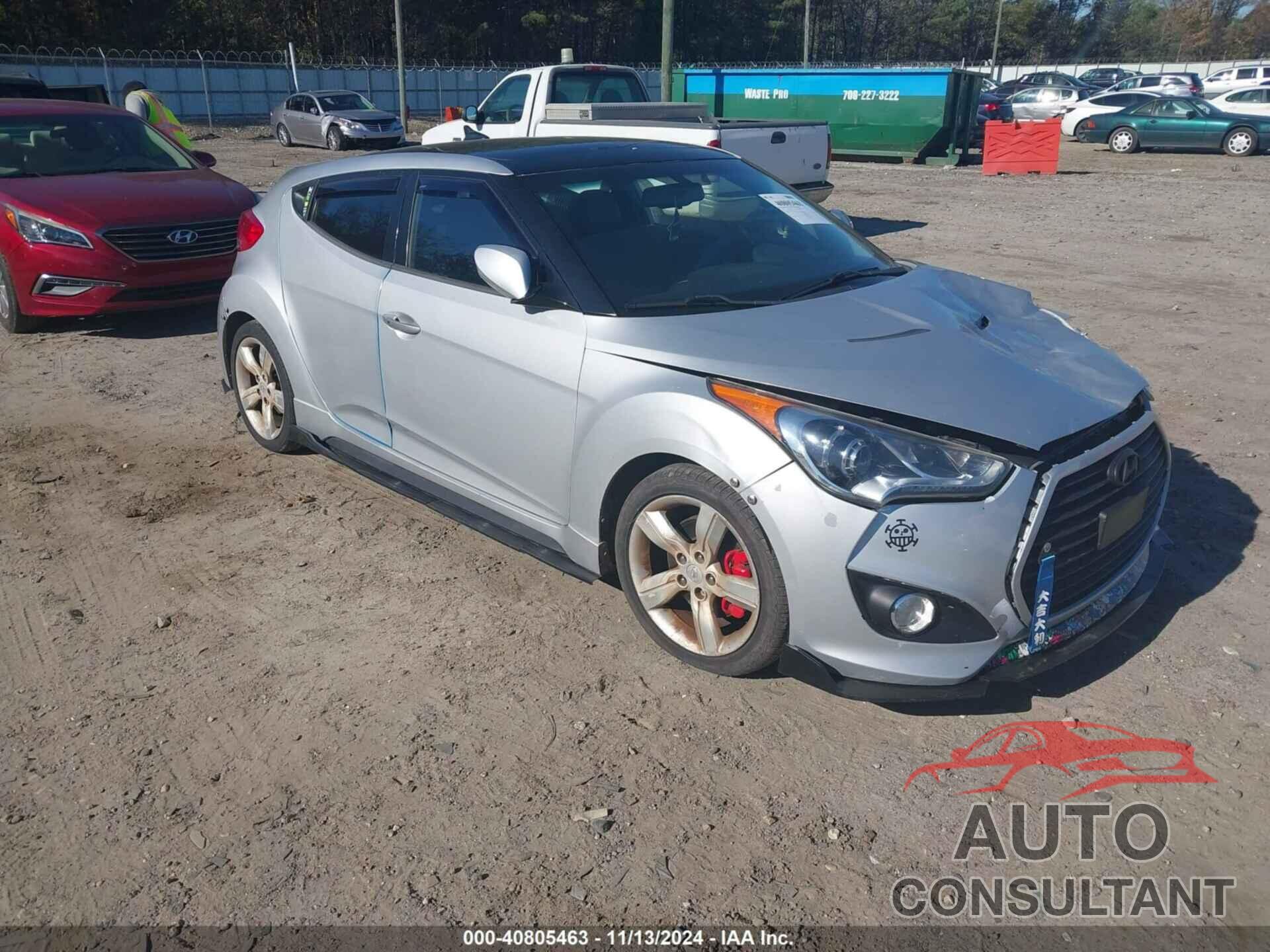 HYUNDAI VELOSTER 2013 - KMHTC6AE2DU097276