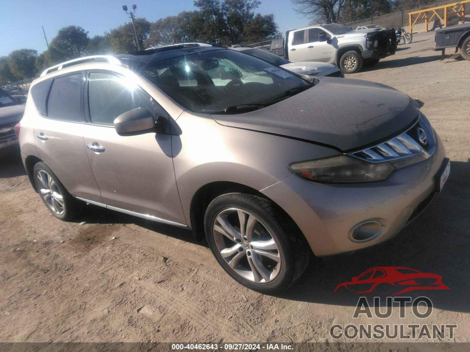 NISSAN MURANO 2009 - JN8AZ18W79W134737