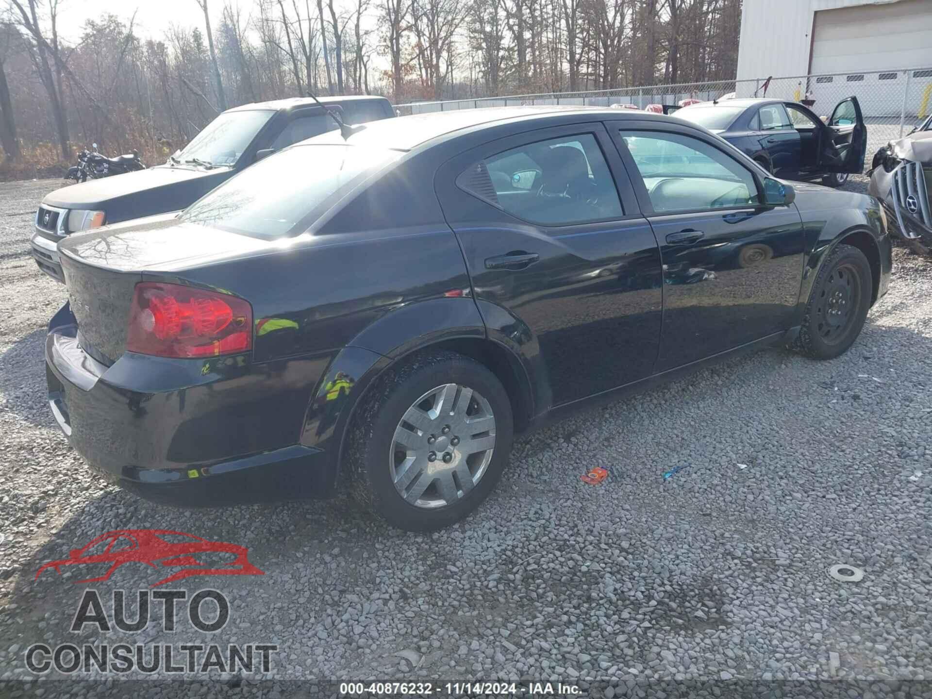 DODGE AVENGER 2013 - 1C3CDZAG1DN747802