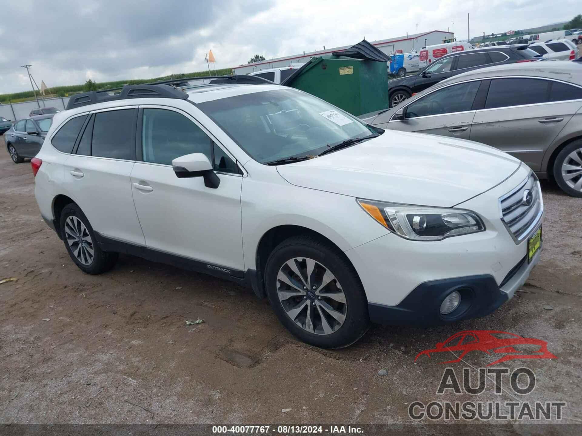 SUBARU OUTBACK 2016 - 4S4BSBLCXG3203714