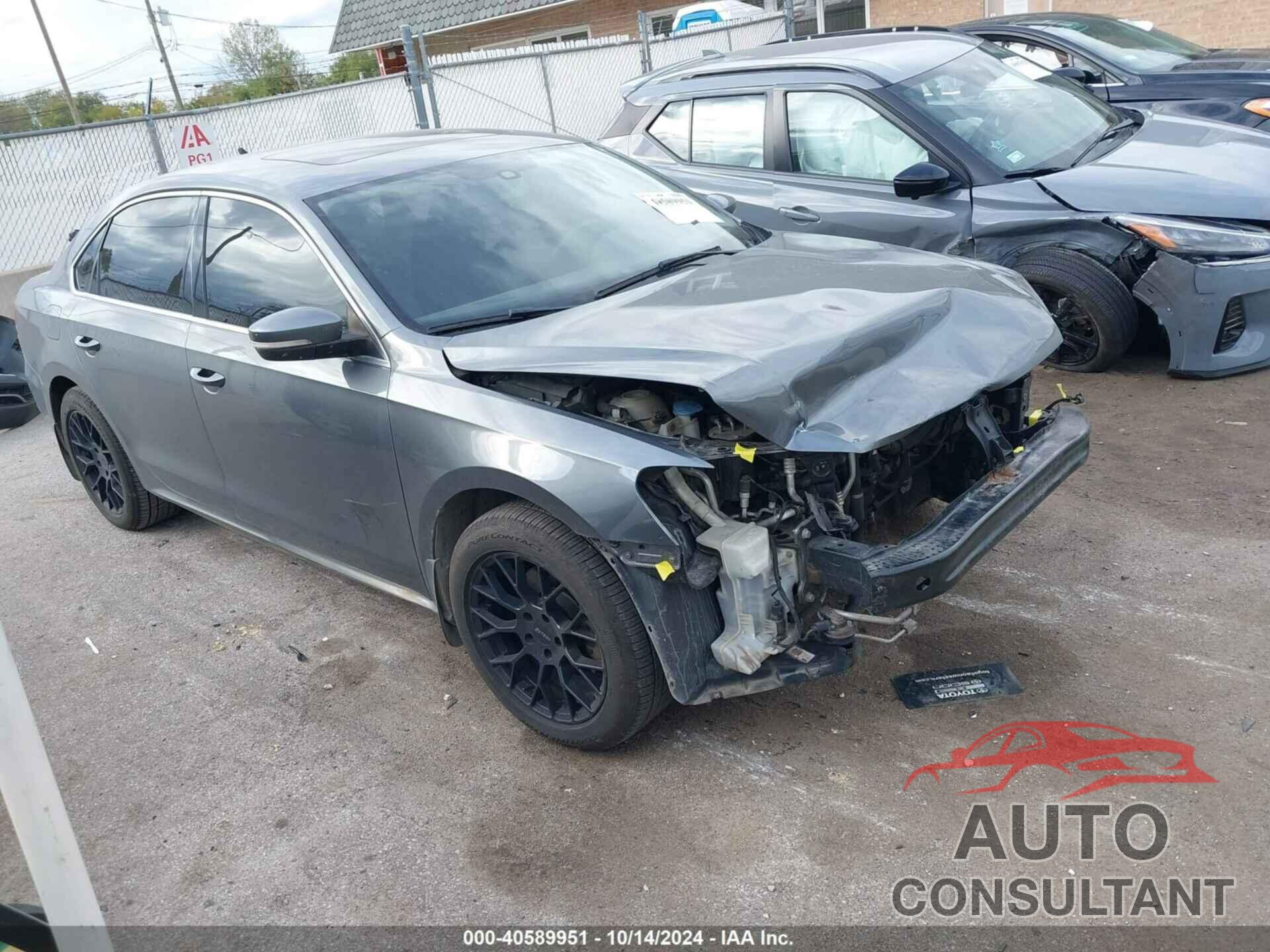 VOLKSWAGEN PASSAT 2015 - 1VWBV7A36FC059537