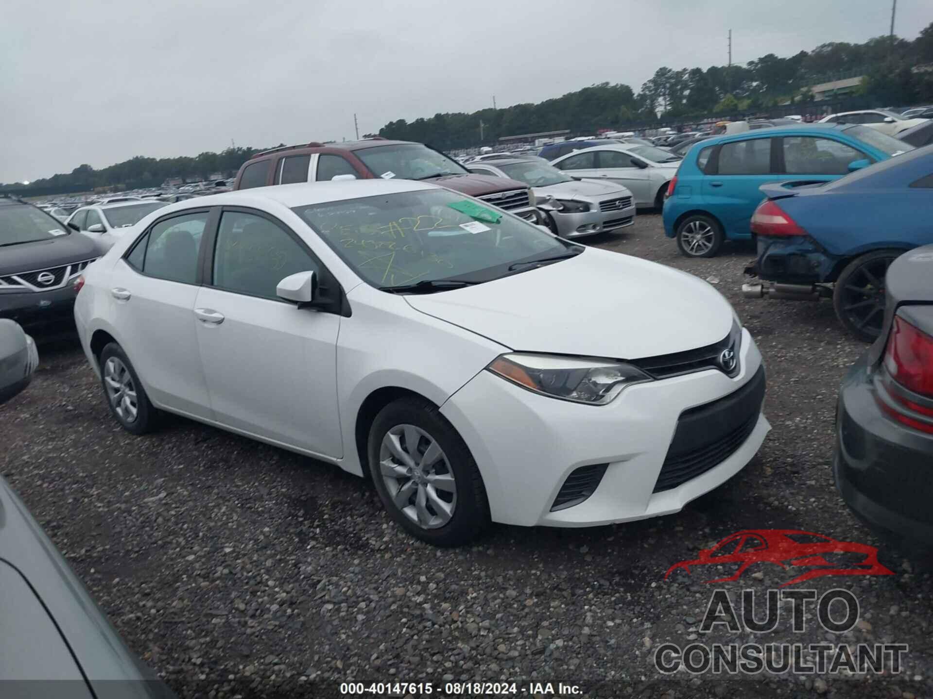 TOYOTA COROLLA 2016 - 2T1BURHE6GC522200