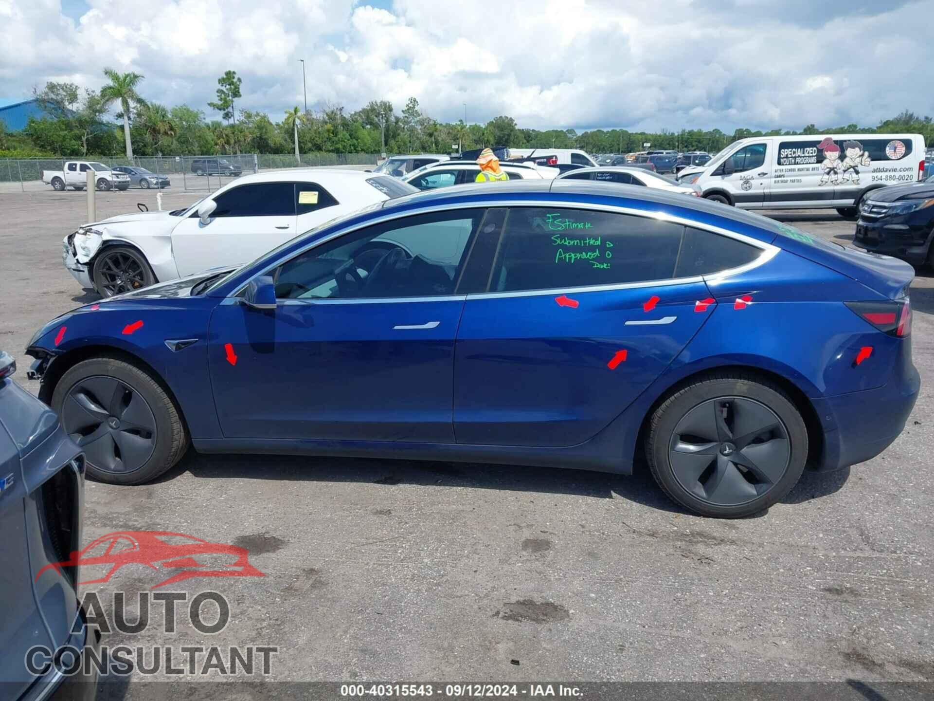 TESLA MODEL 3 2019 - 5YJ3E1EB9KF450555