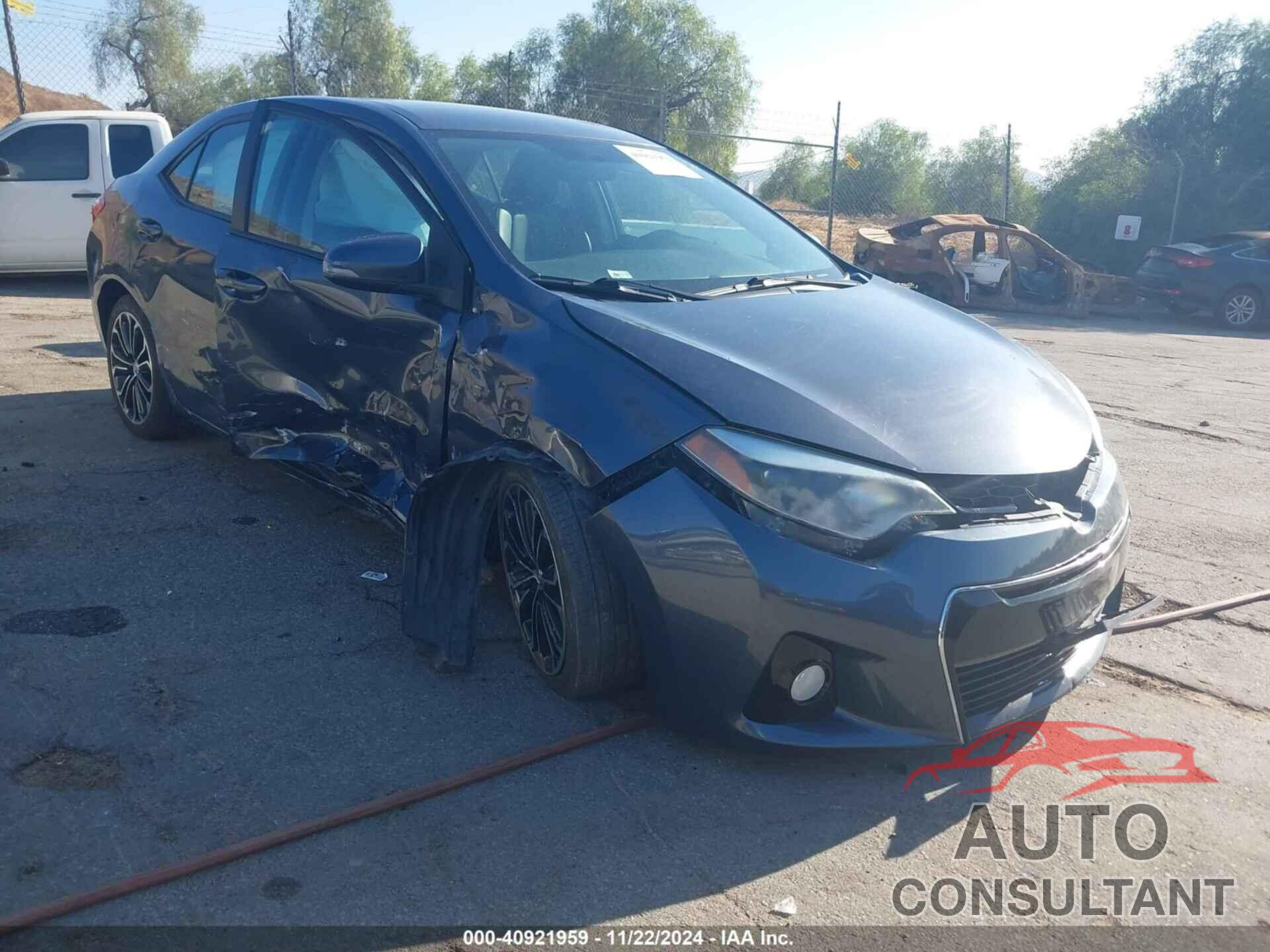TOYOTA COROLLA 2015 - 5YFBURHE5FP360560