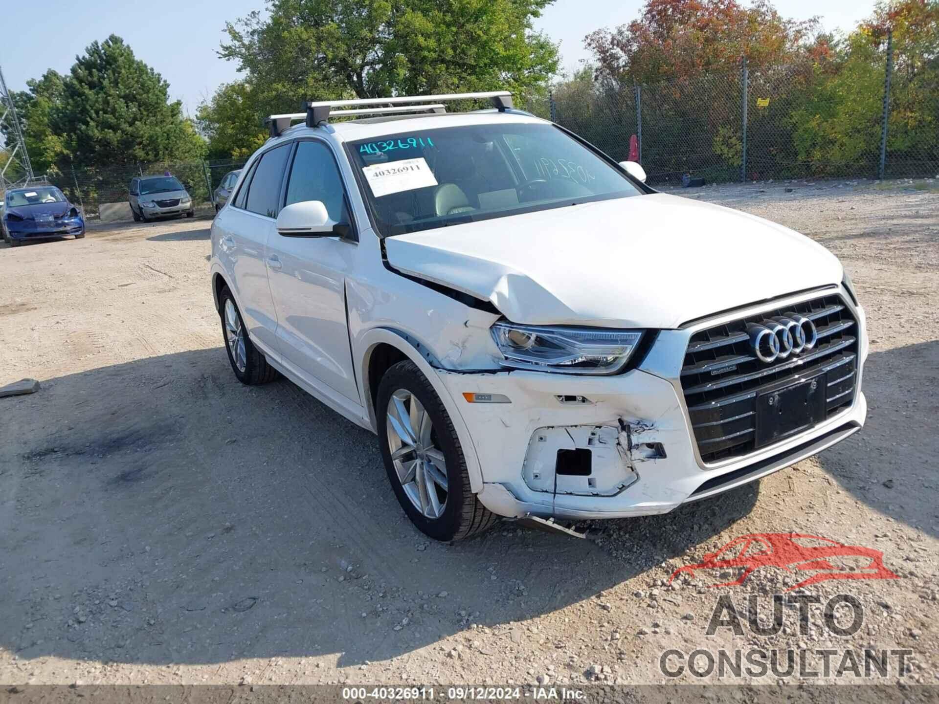 AUDI Q3 2017 - WA1JCCFS2HR005773