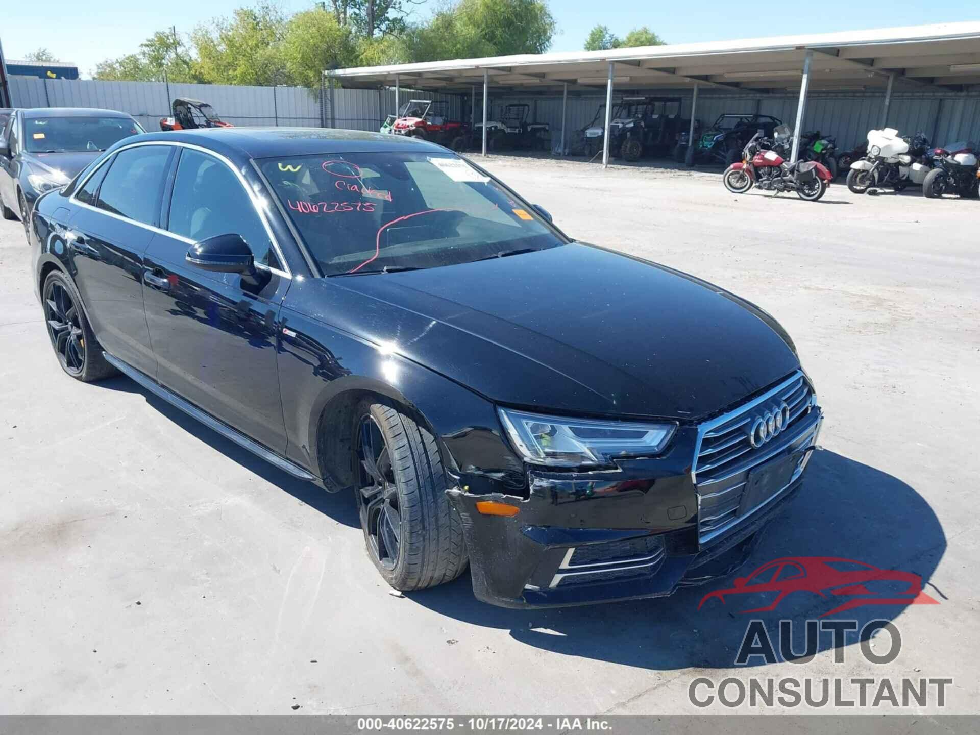 AUDI A4 2017 - WAULNAF45HN007326