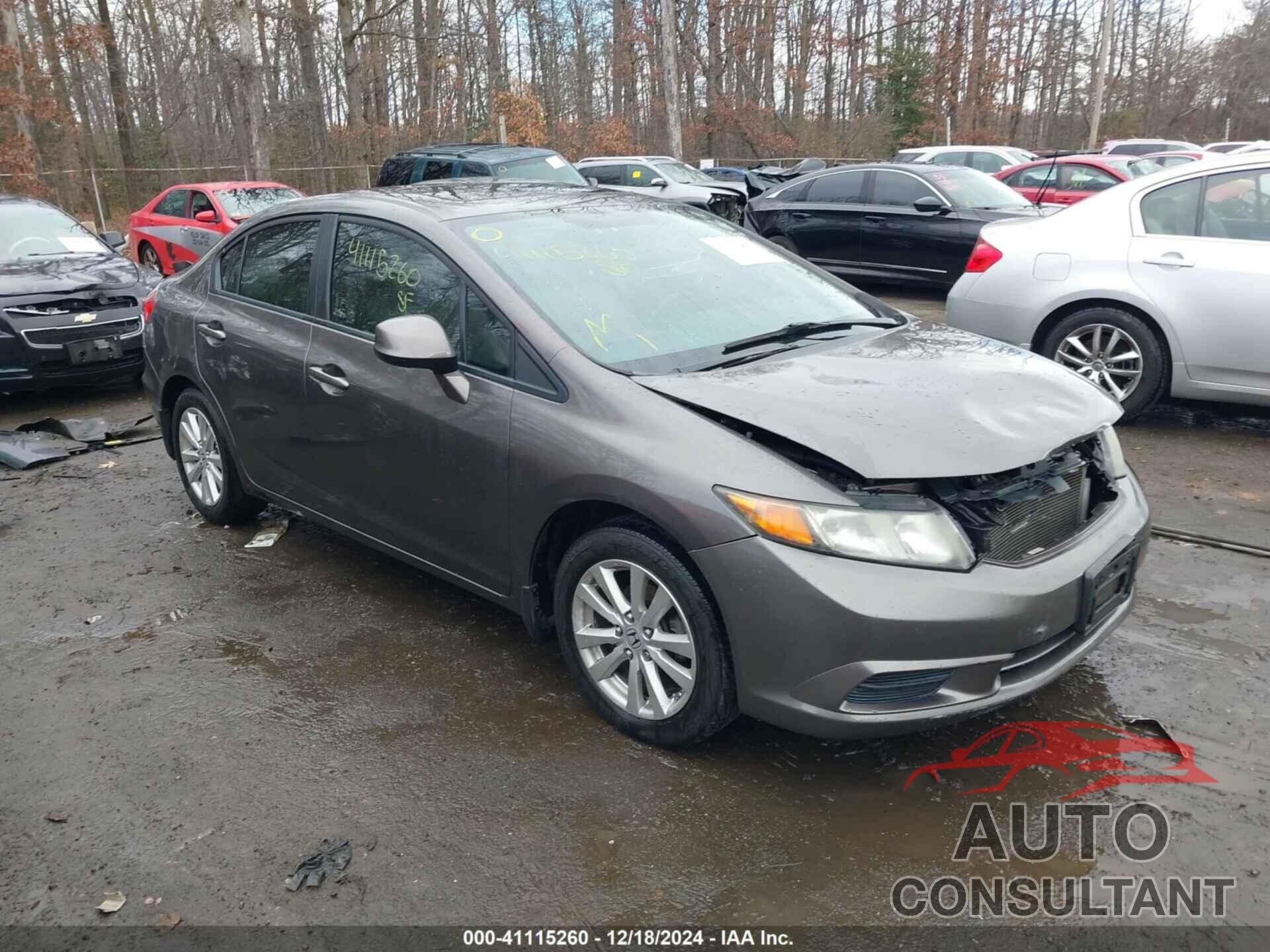 HONDA CIVIC 2012 - 19XFB2F99CE322900