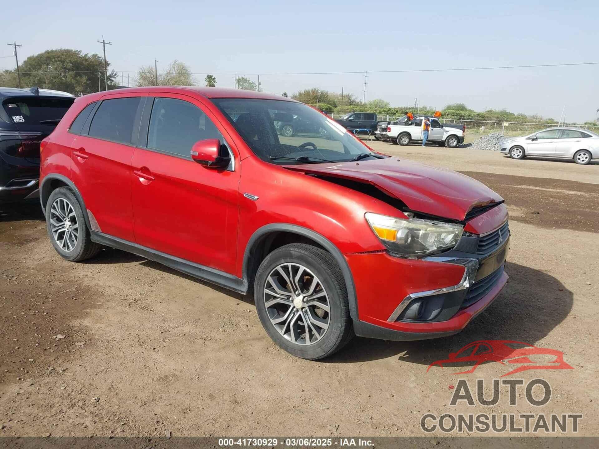 MITSUBISHI OUTLANDER SPORT 2016 - JA4AP3AU1GZ027341