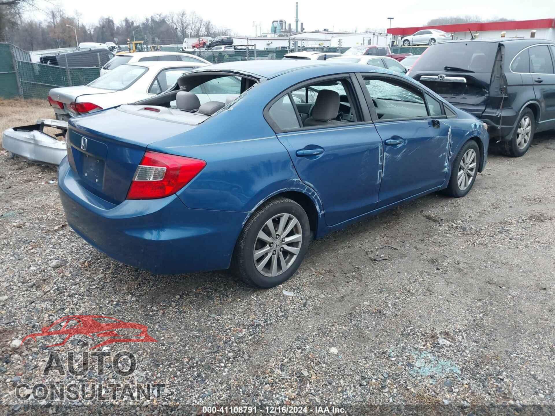 HONDA CIVIC 2012 - 19XFB2F82CE313172