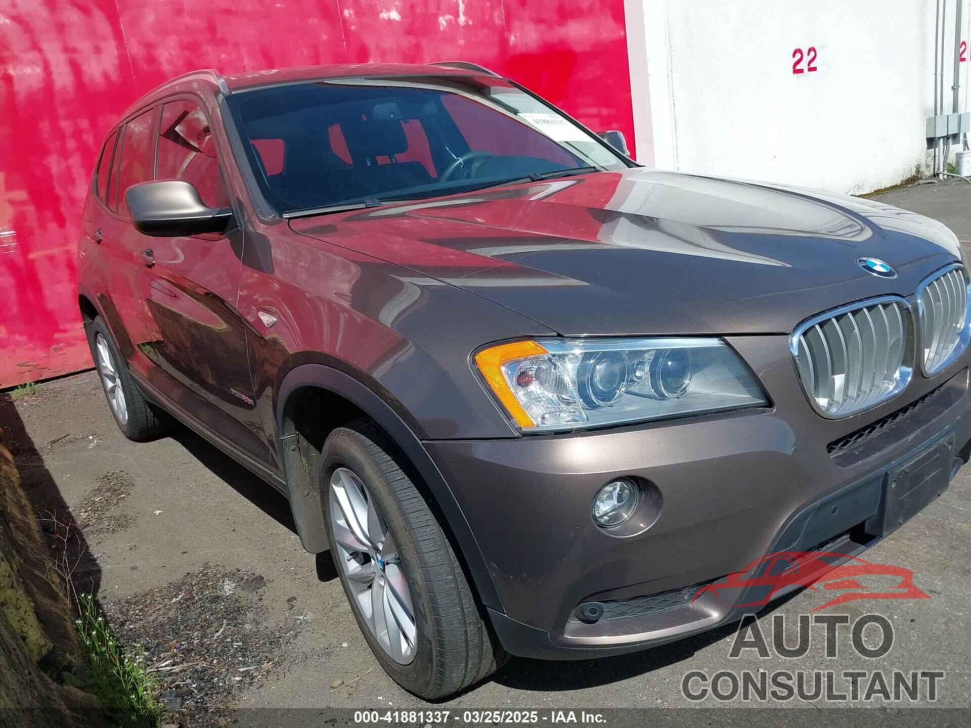 BMW X3 2013 - 5UXWX9C54D0A16405