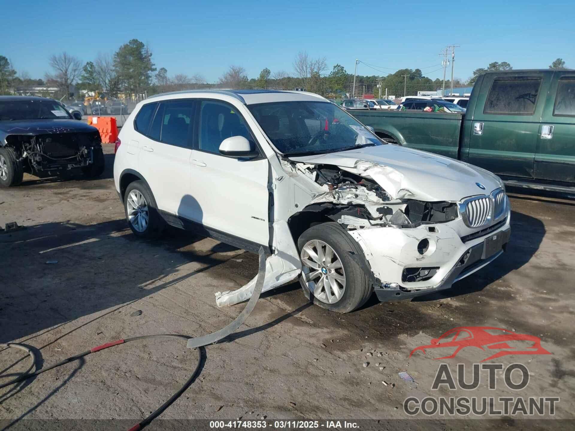 BMW X3 2017 - 5UXWX9C54H0D95699