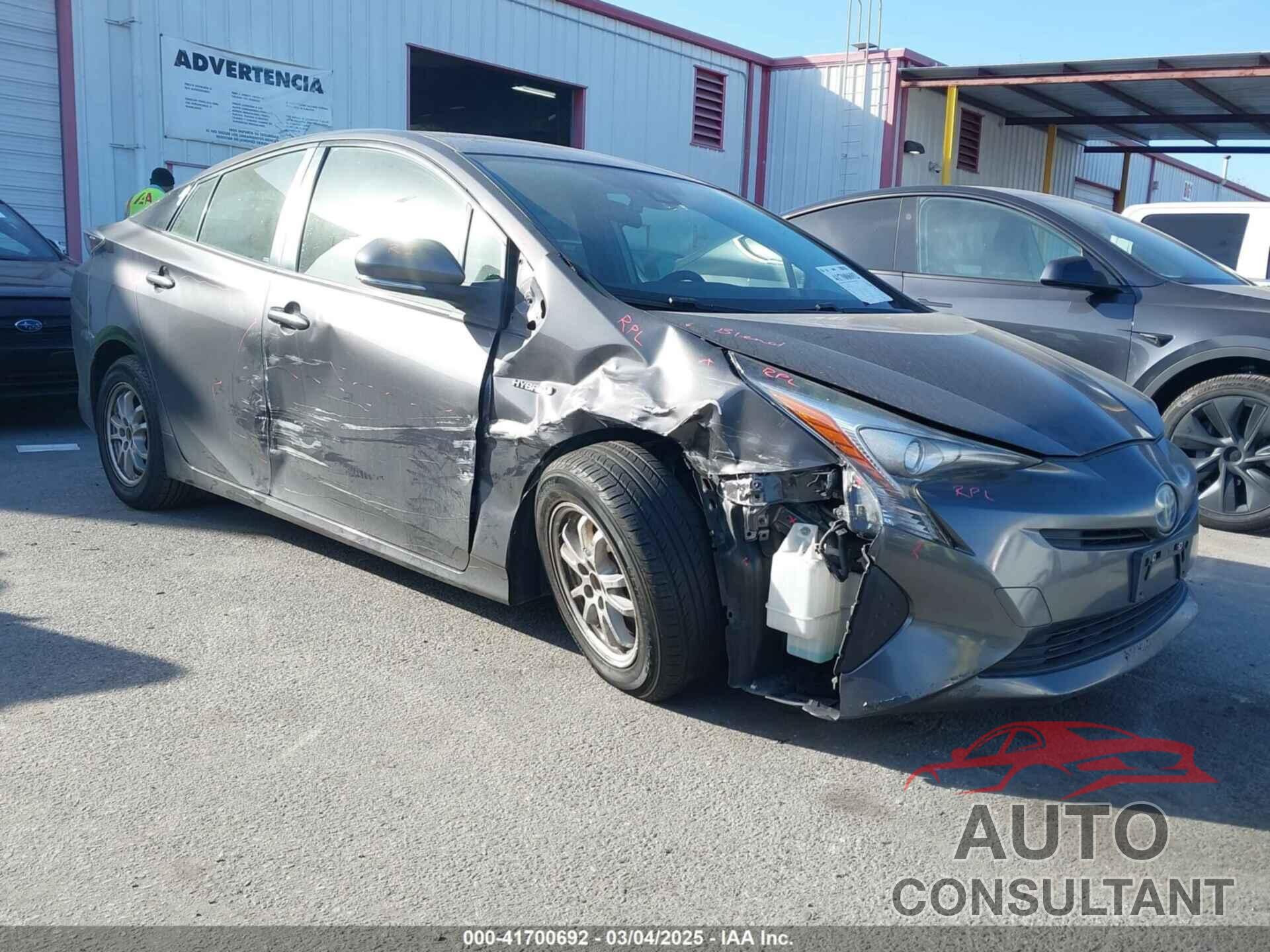 TOYOTA PRIUS 2017 - JTDKBRFU8H3550719