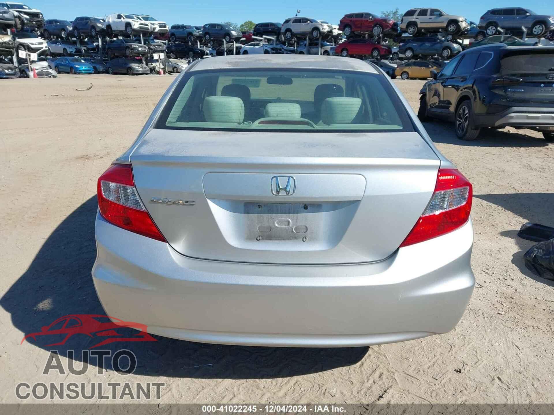 HONDA CIVIC 2012 - 2HGFB2F54CH325416