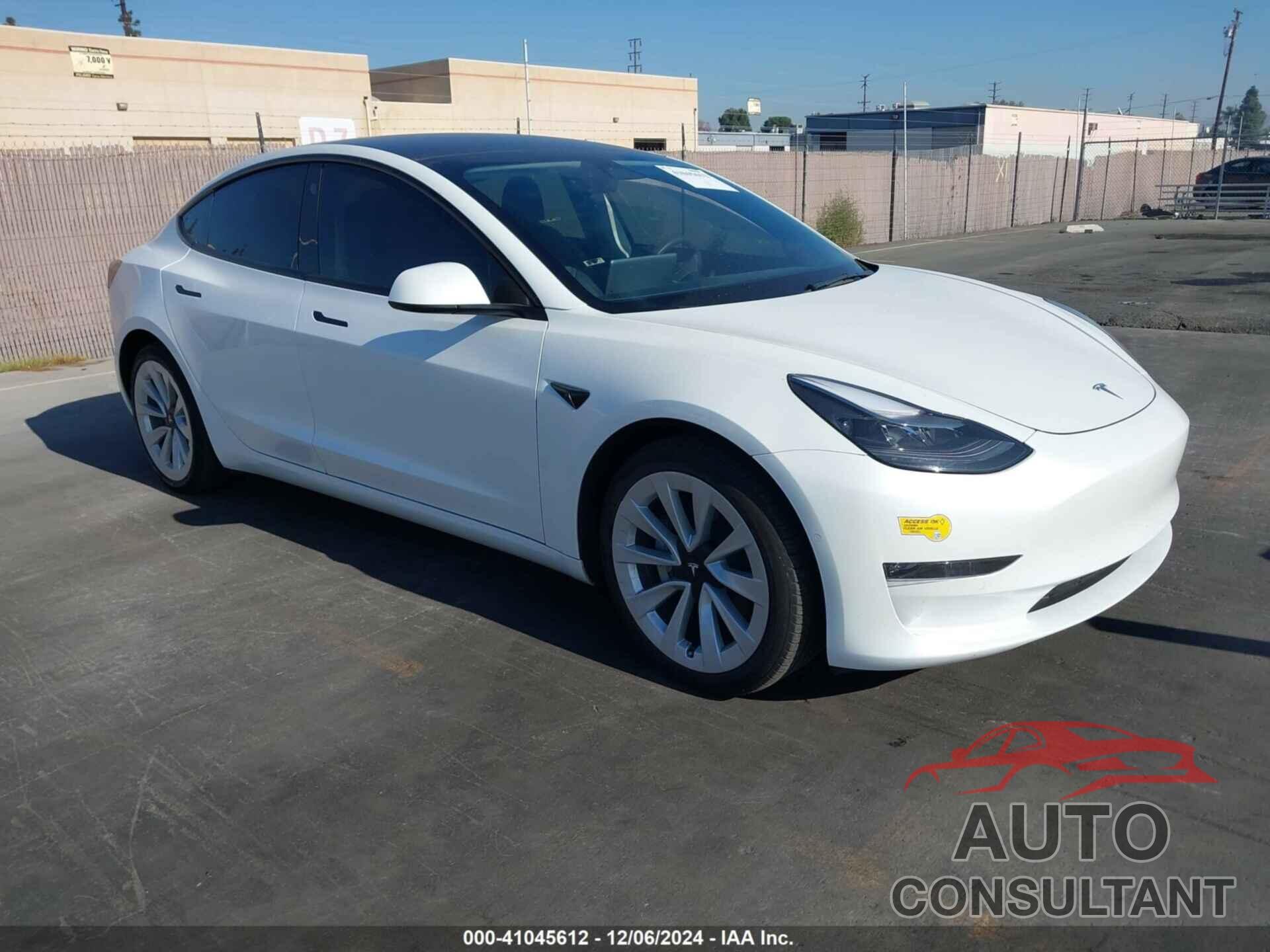 TESLA MODEL 3 2022 - 5YJ3E1EB8NF212071