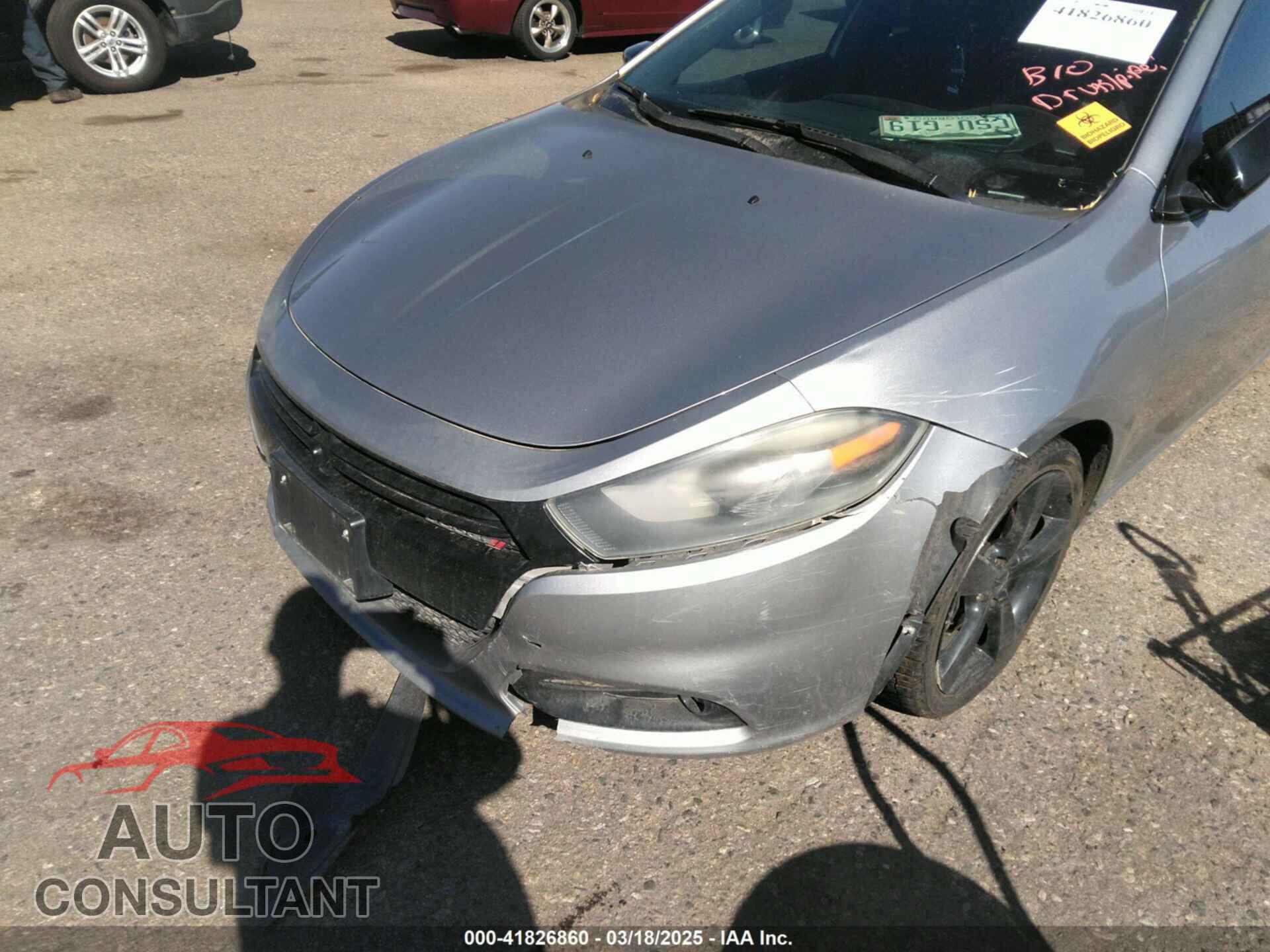 DODGE DART 2015 - 1C3CDFBB5FD330791