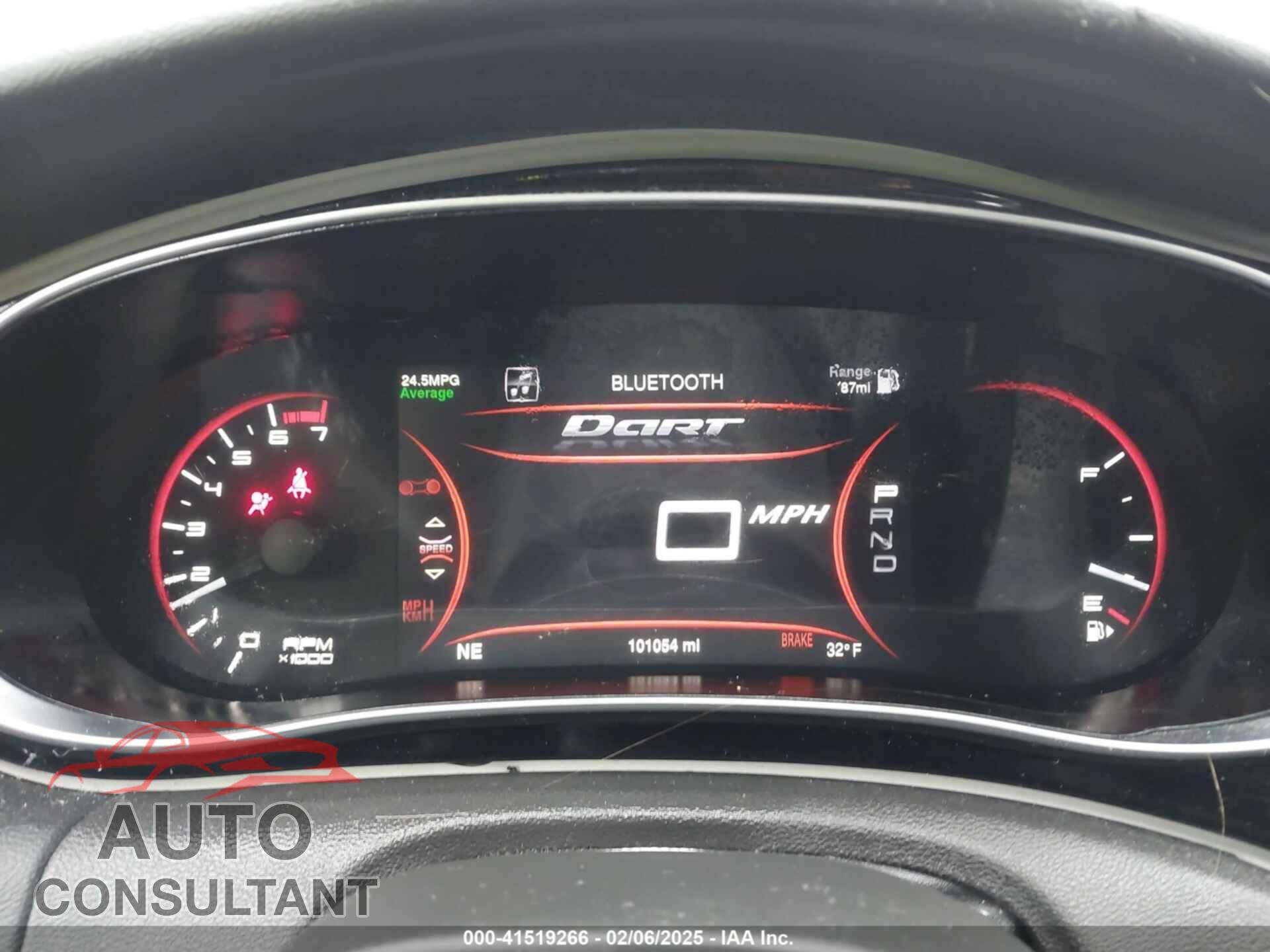 DODGE DART 2015 - 1C3CDFCB9FD111444