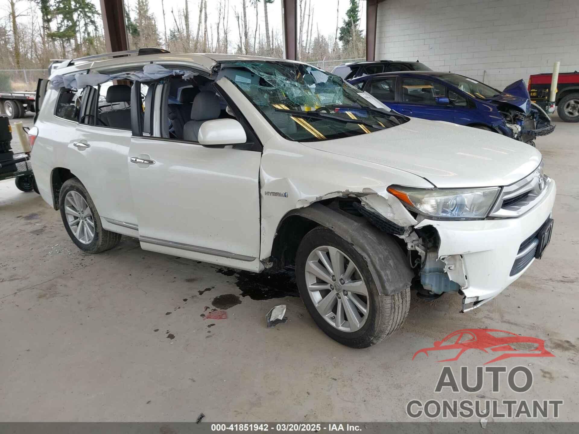 TOYOTA HIGHLANDER HYBRID 2011 - JTEDC3EH5B2001611