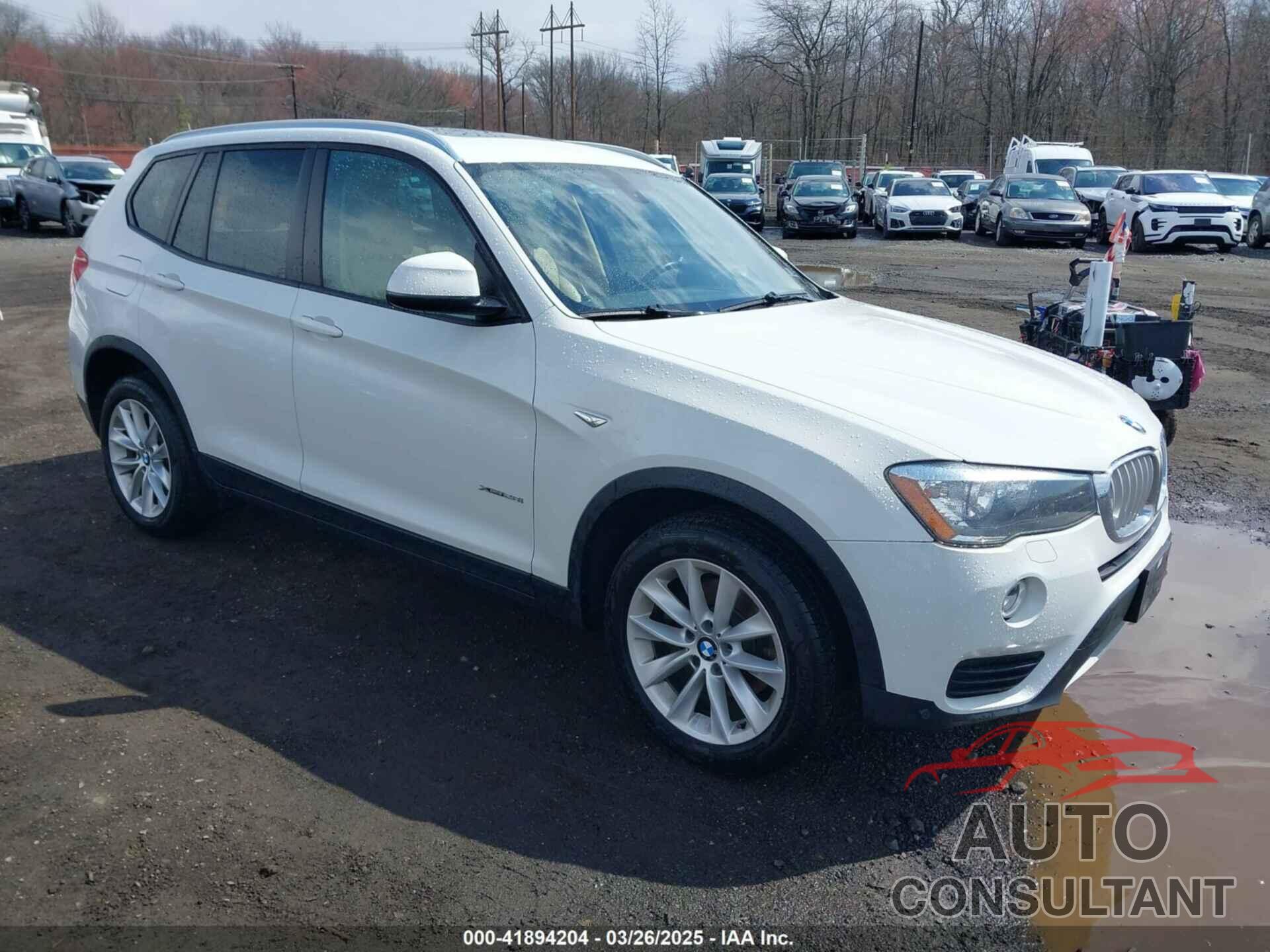 BMW X3 2016 - 5UXWX9C58G0D66558