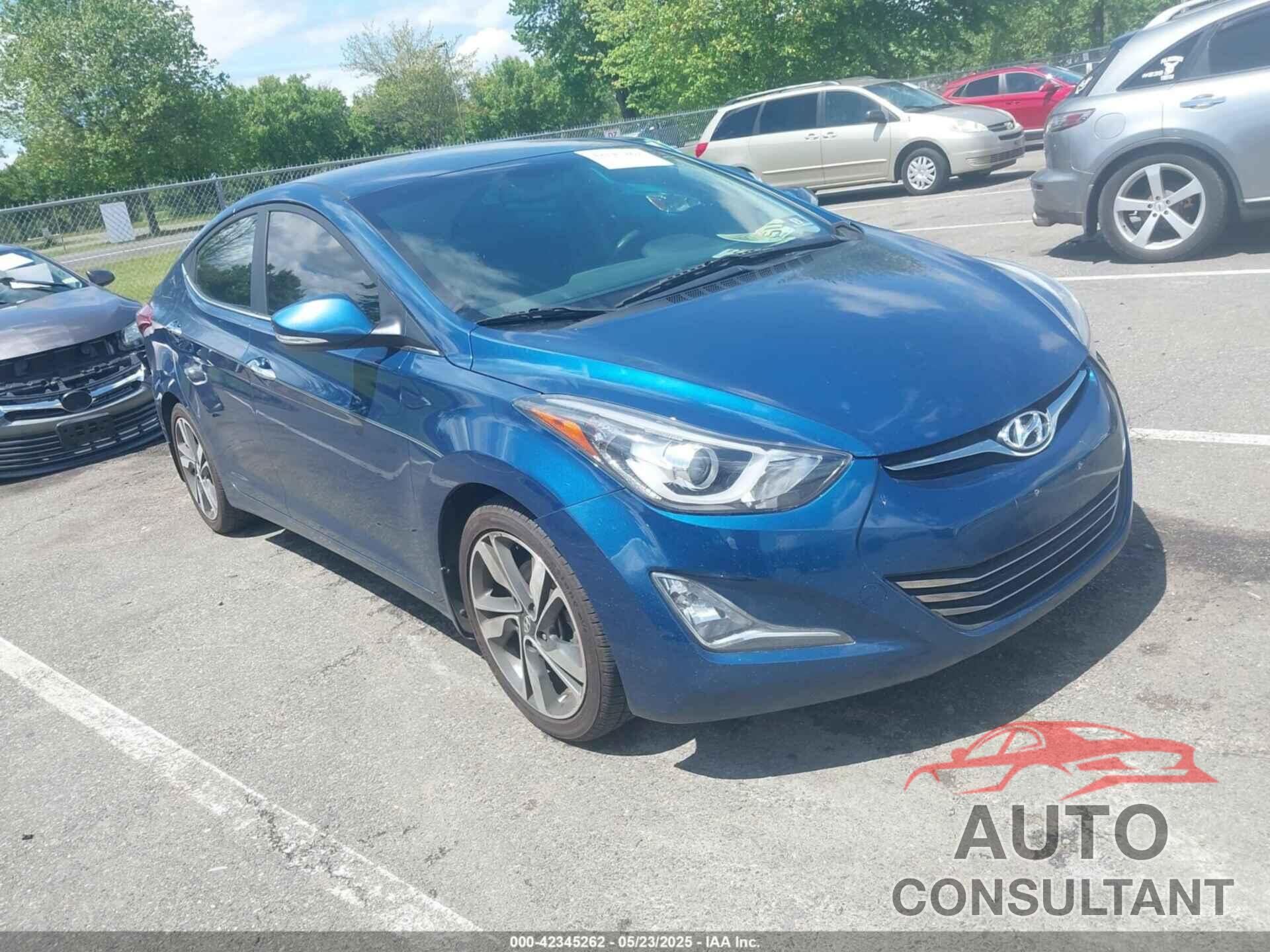 HYUNDAI ELANTRA 2015 - KMHDH4AE7FU389891