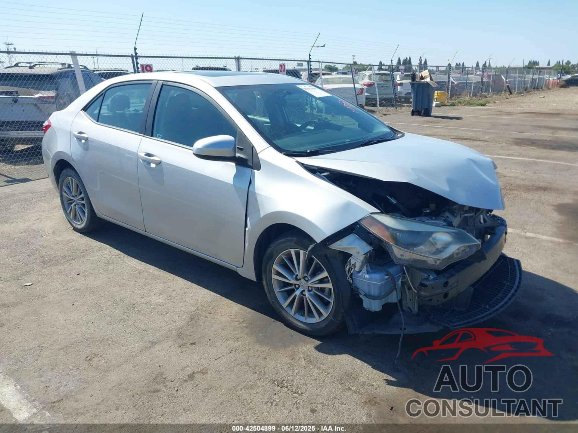 TOYOTA COROLLA 2015 - 5YFBURHE4FP223285