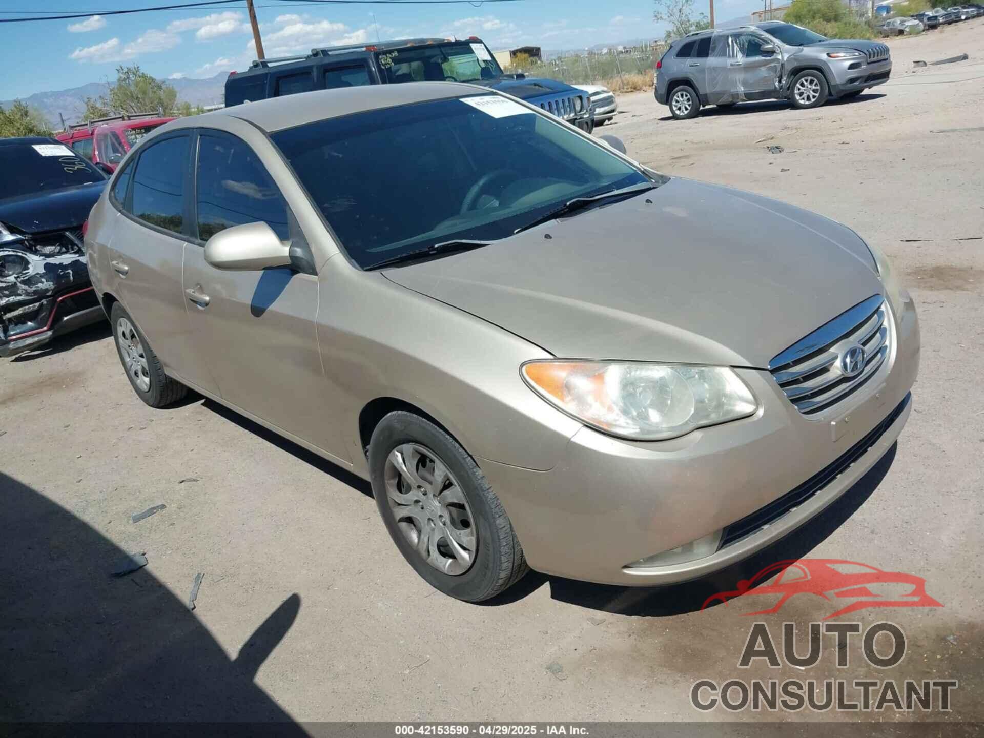 HYUNDAI ELANTRA 2010 - KMHDU4AD7AU931826