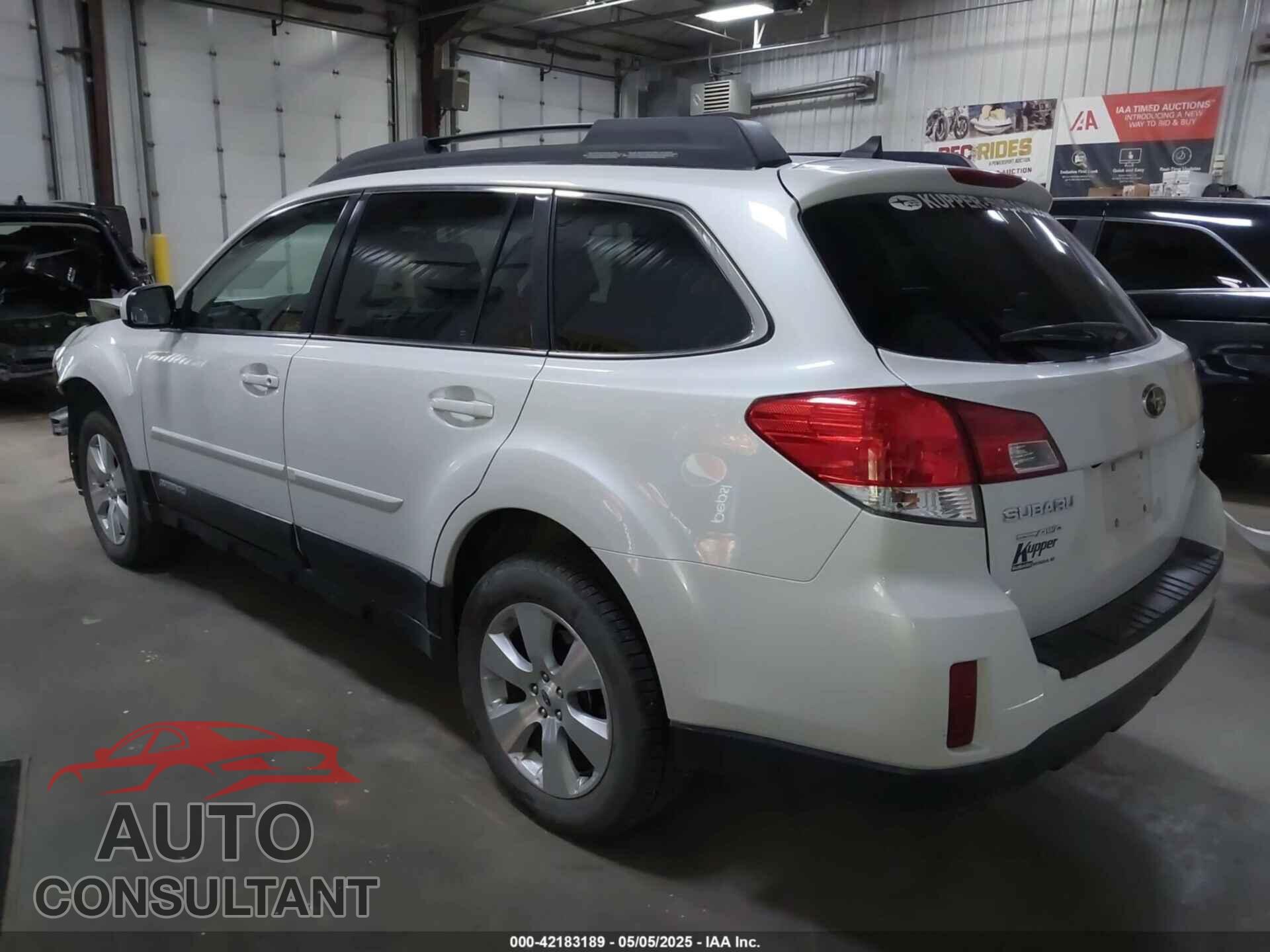 SUBARU OUTBACK 2012 - 4S4BRDKC8C2279151