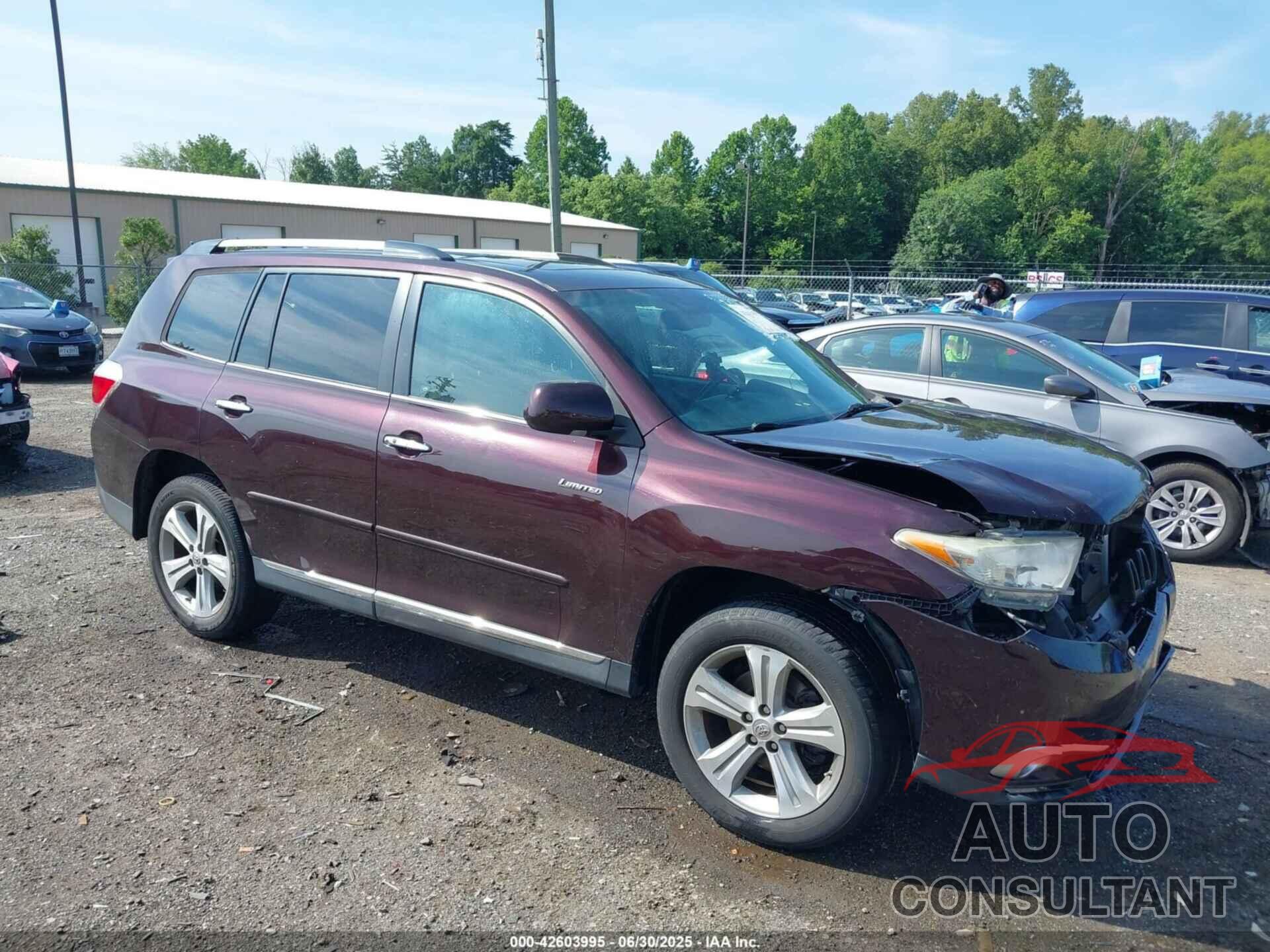 TOYOTA HIGHLANDER 2012 - 5TDDK3EHXCS109370