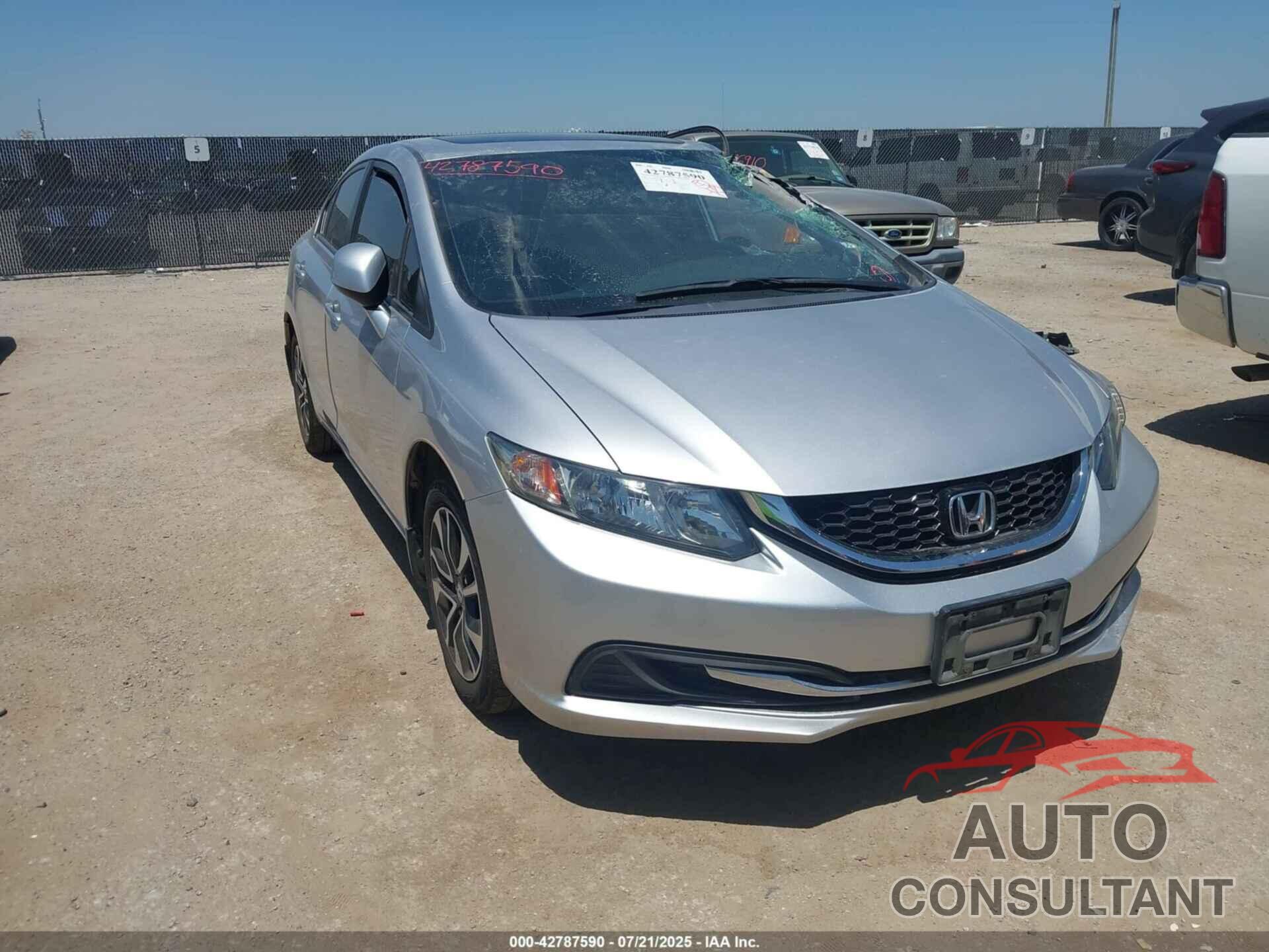 HONDA CIVIC 2013 - 19XFB2F82DE070786
