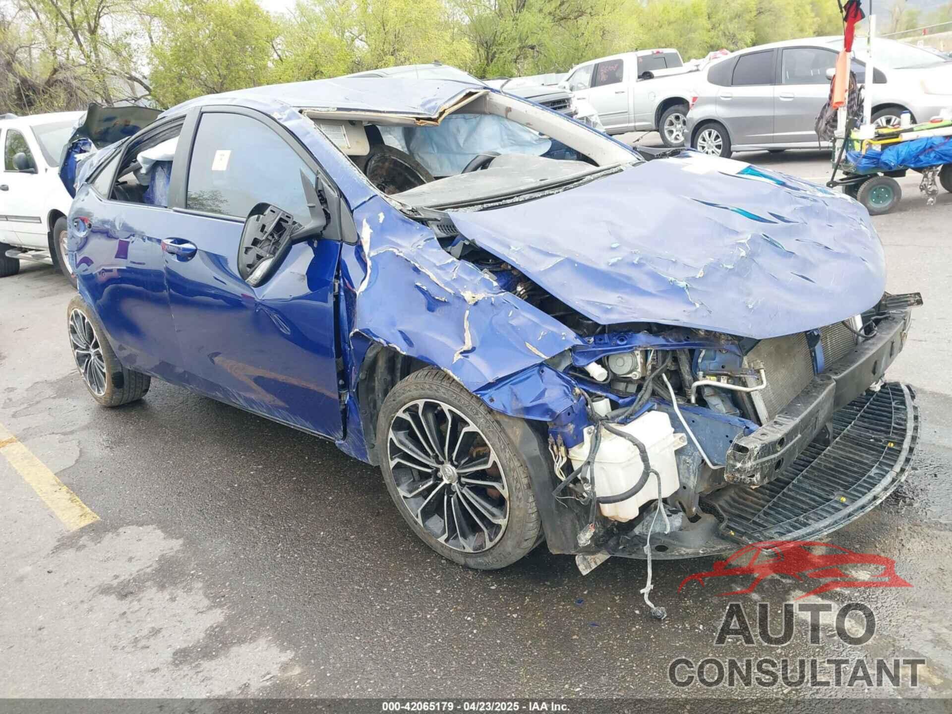 TOYOTA COROLLA 2015 - 2T1BURHE7FC287823